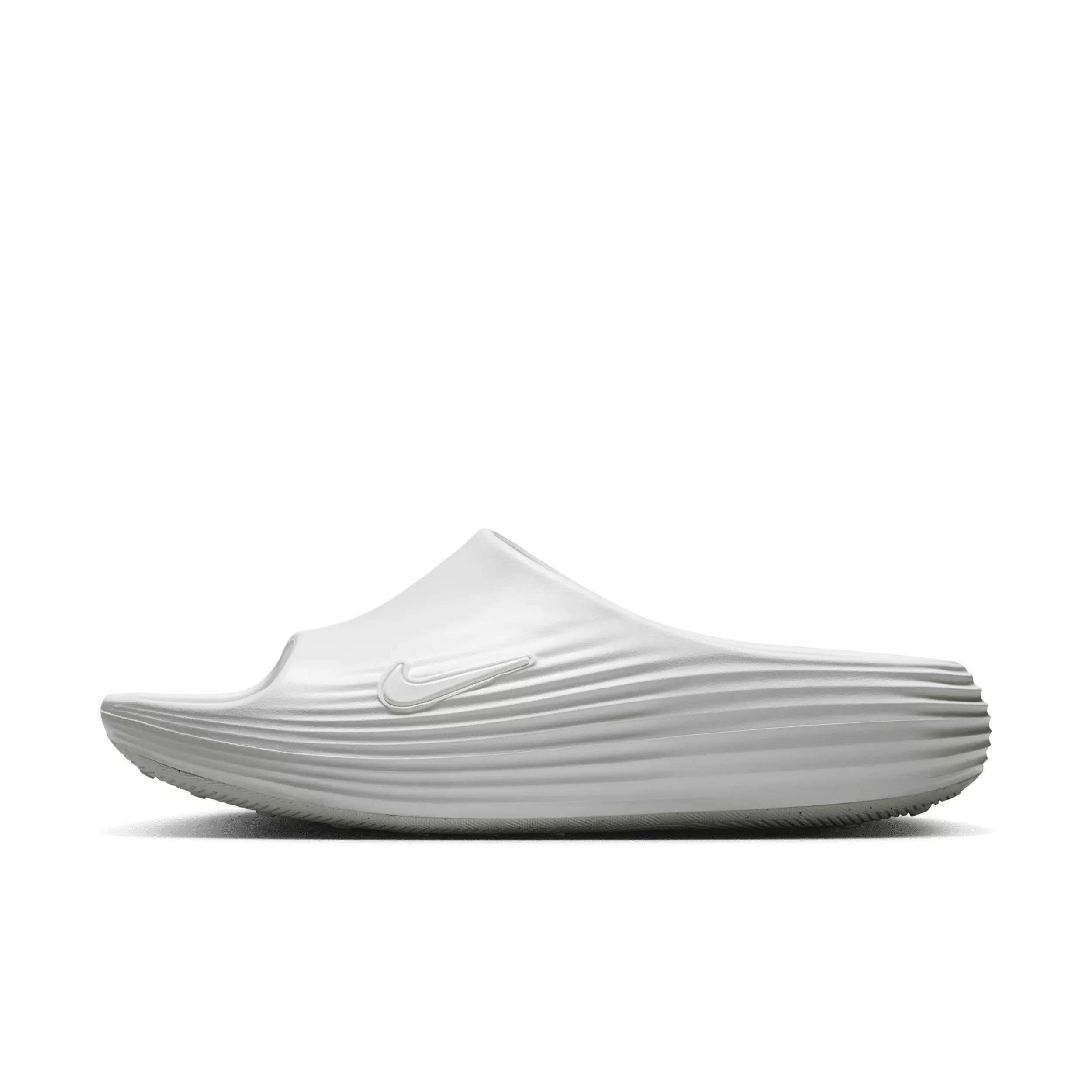 Nike ReactX Rejuven8 "Summit White/Summit White/Summit White" Men's Slide - WHITE/WHITE/WHITE