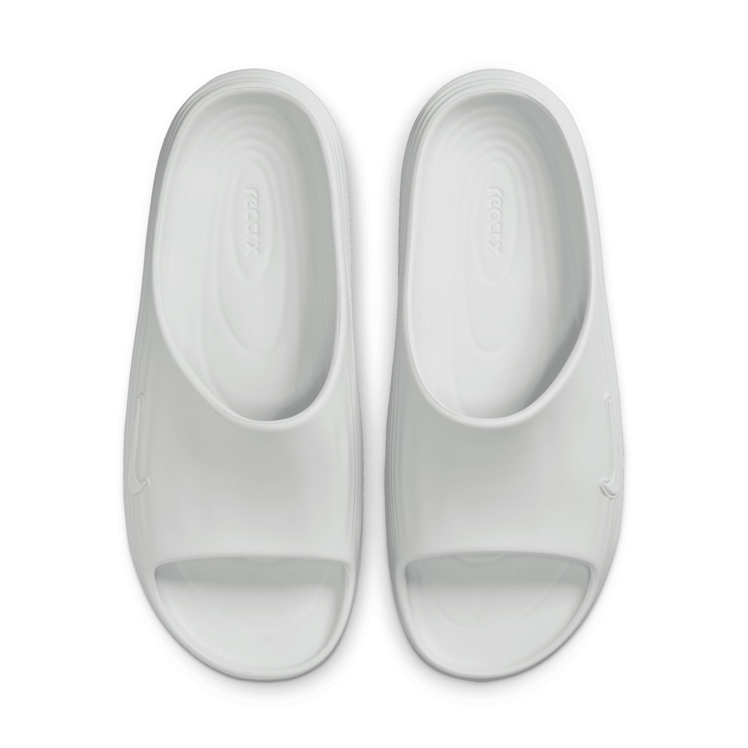Nike ReactX Rejuven8 "Summit White/Summit White/Summit White" Men's Slide - WHITE/WHITE/WHITE Thumbnail View 4