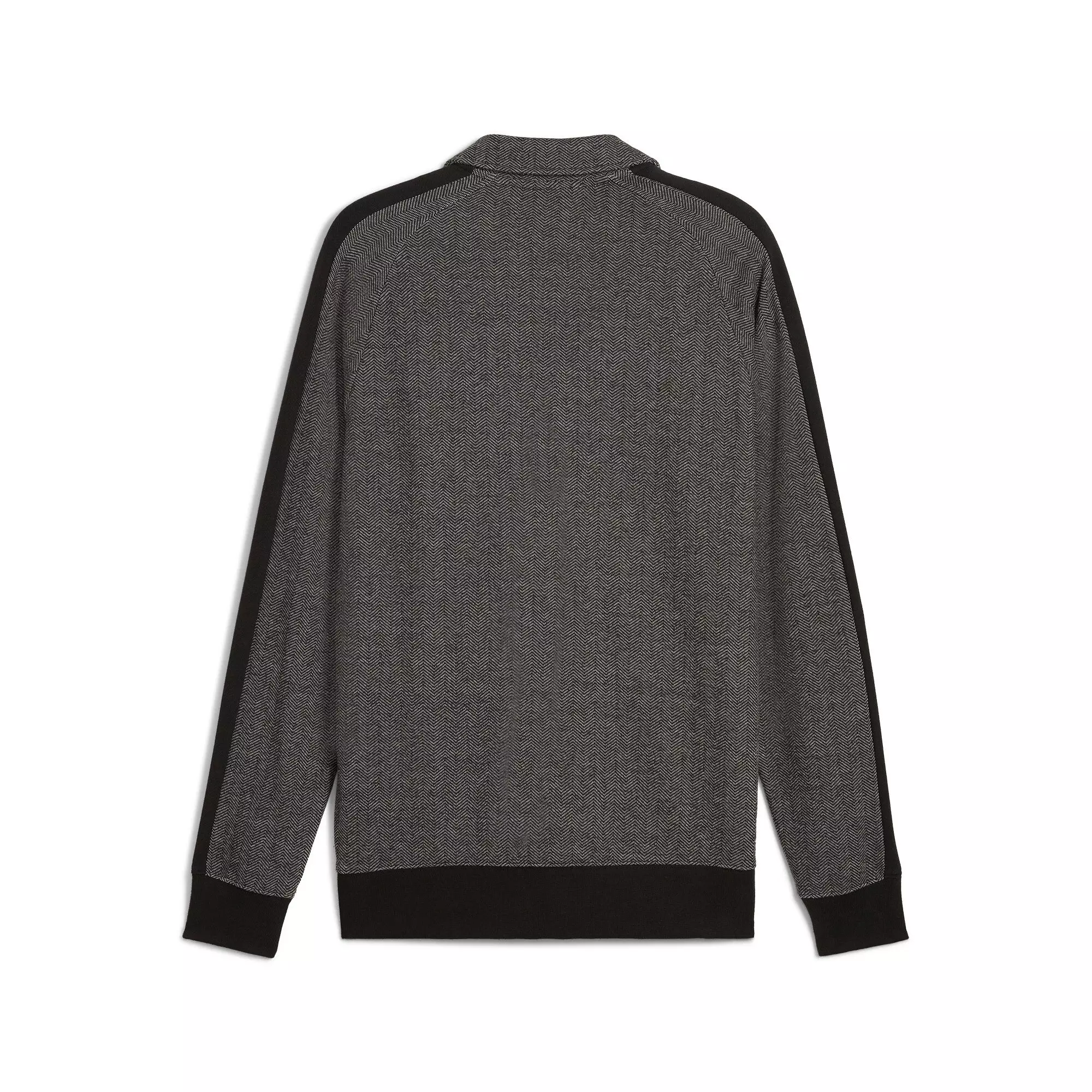 PUMA Men's T7 Track Jacket -Black/White - BLACK/WHITE