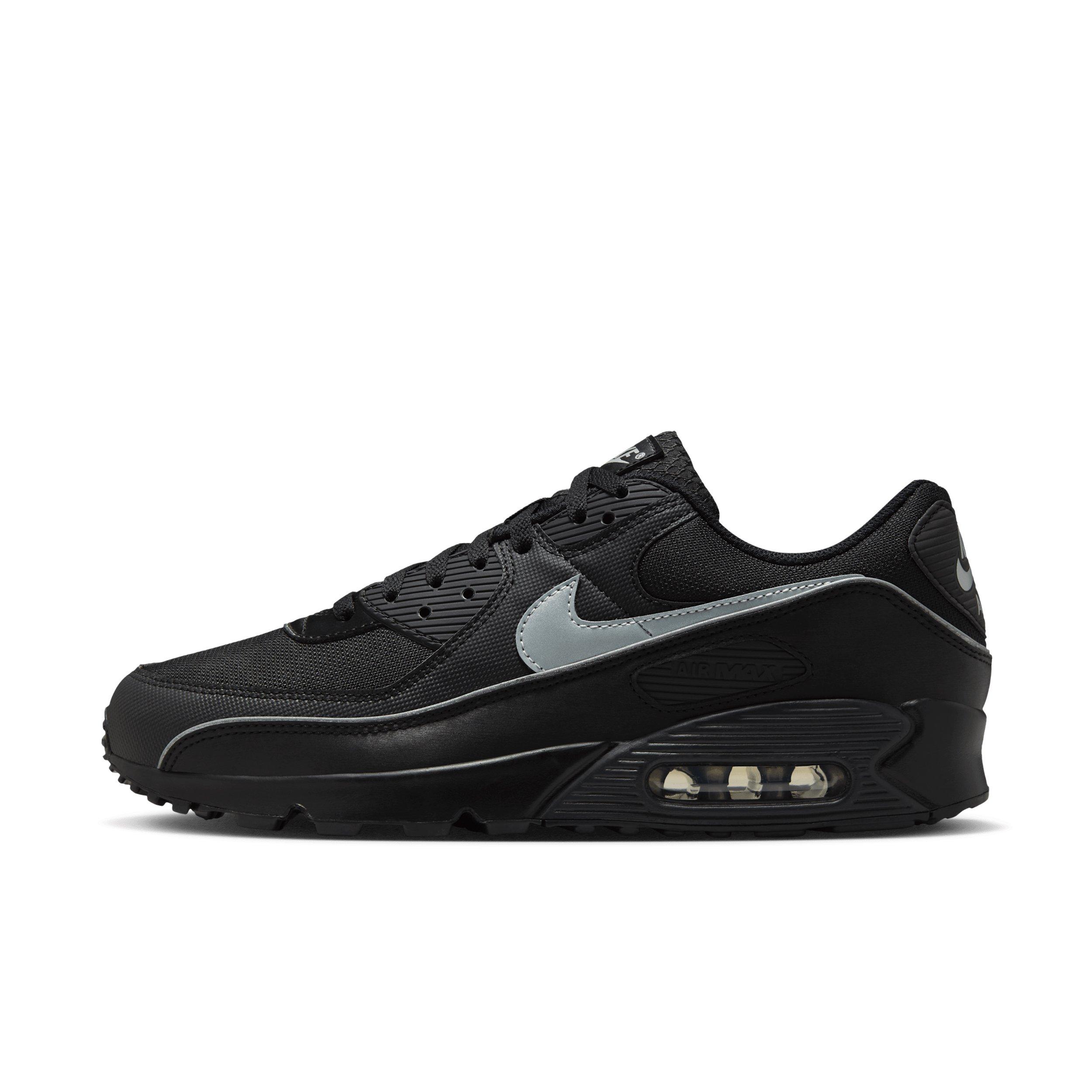 Nike Air Max 90 Premium "Black/Black/Anthracite/Multi-Color" Men's Shoe - BLACK/BLACK/ANTHRACITE/MULTICOLOR Thumbnail View 2