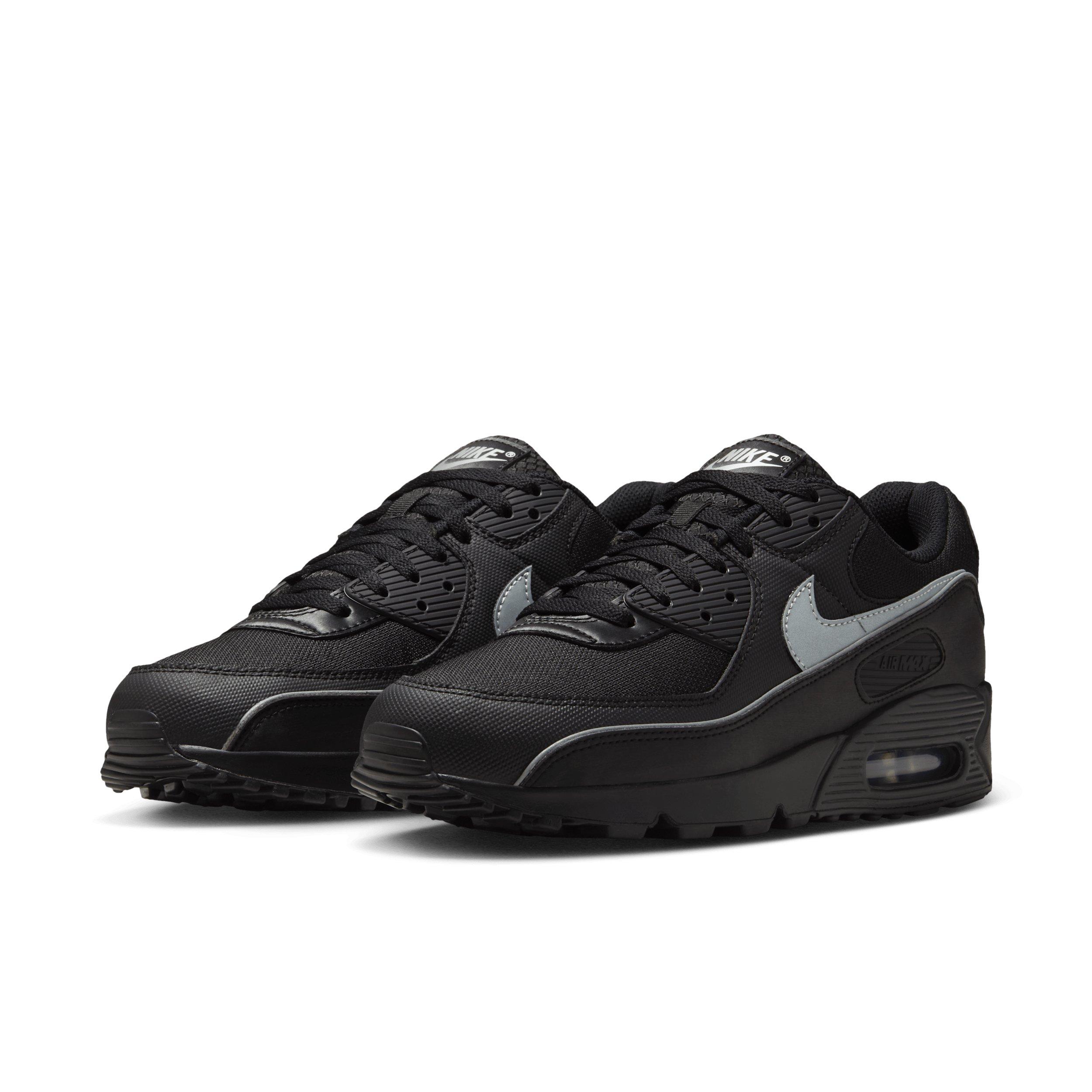 Nike Air Max 90 Premium "Black/Black/Anthracite/Multi-Color" Men's Shoe - BLACK/BLACK/ANTHRACITE/MULTICOLOR Thumbnail View 3
