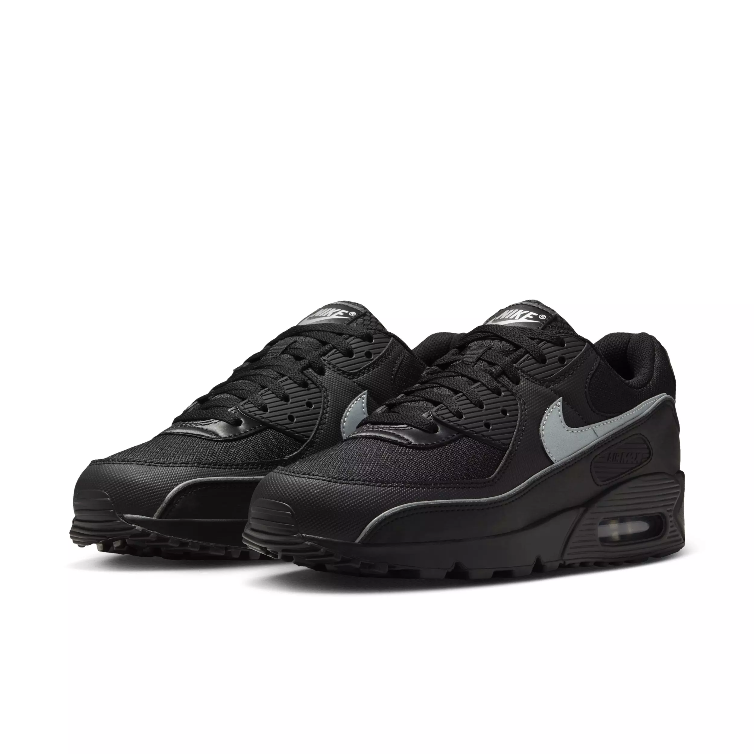Nike Air Max 90 Premium "Black/Black/Anthracite/Multi-Color" Men's Shoe - BLACK/BLACK/ANTHRACITE/MULTICOLOR