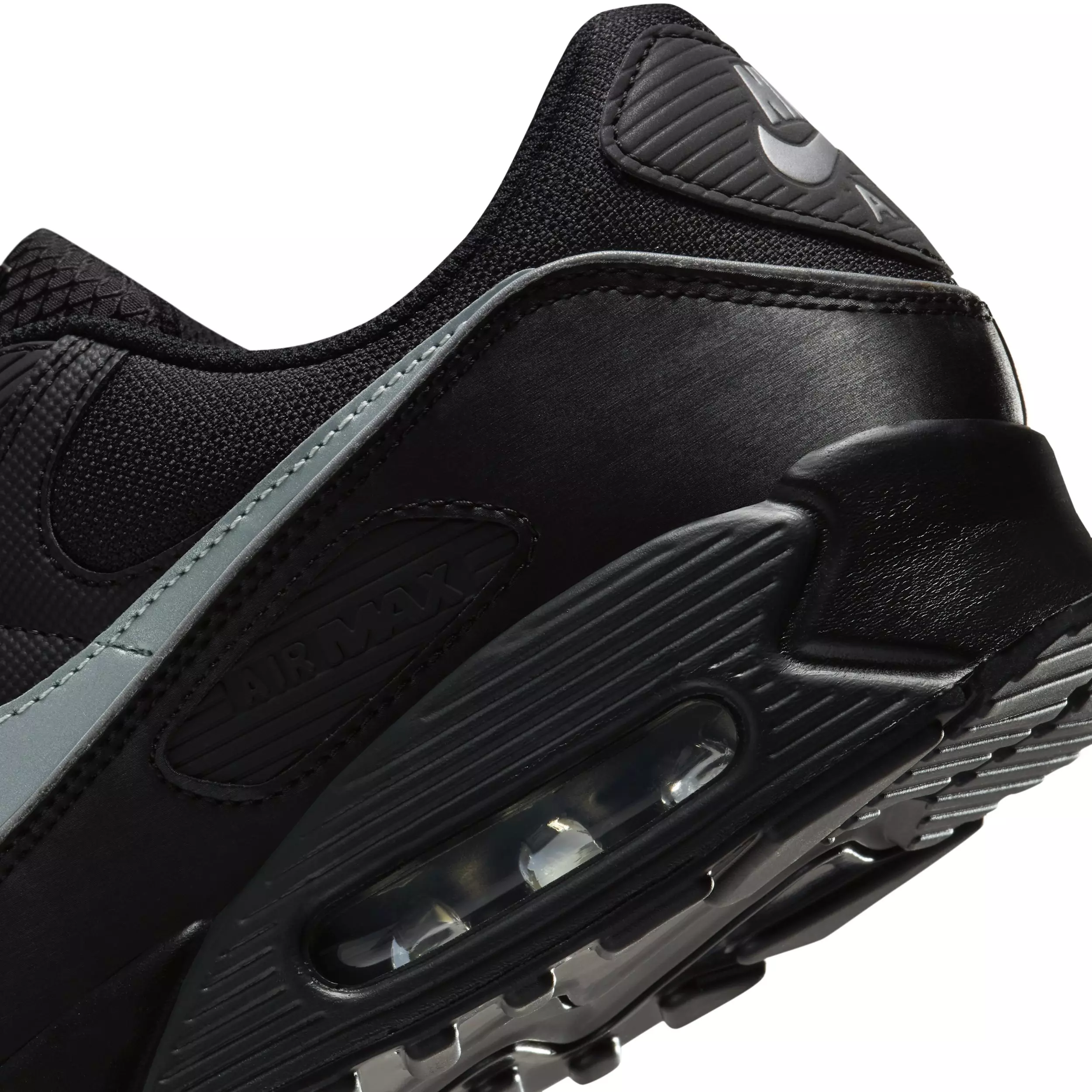 Nike Air Max 90 Premium "Black/Black/Anthracite/Multi-Color" Men's Shoe - BLACK/BLACK/ANTHRACITE/MULTICOLOR