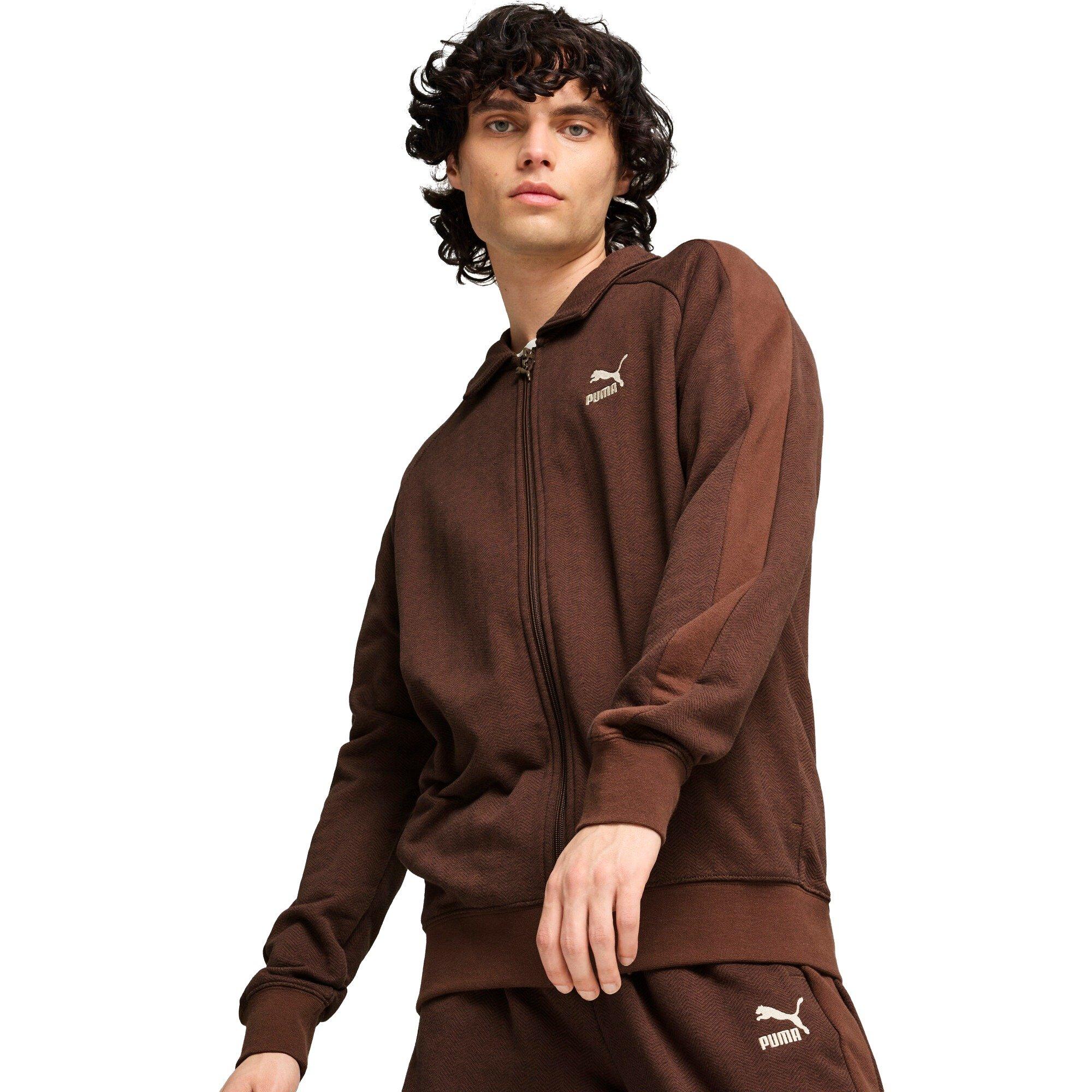 PUMA Men's T7 Track Jacket -Brown - BROWN Thumbnail View 1