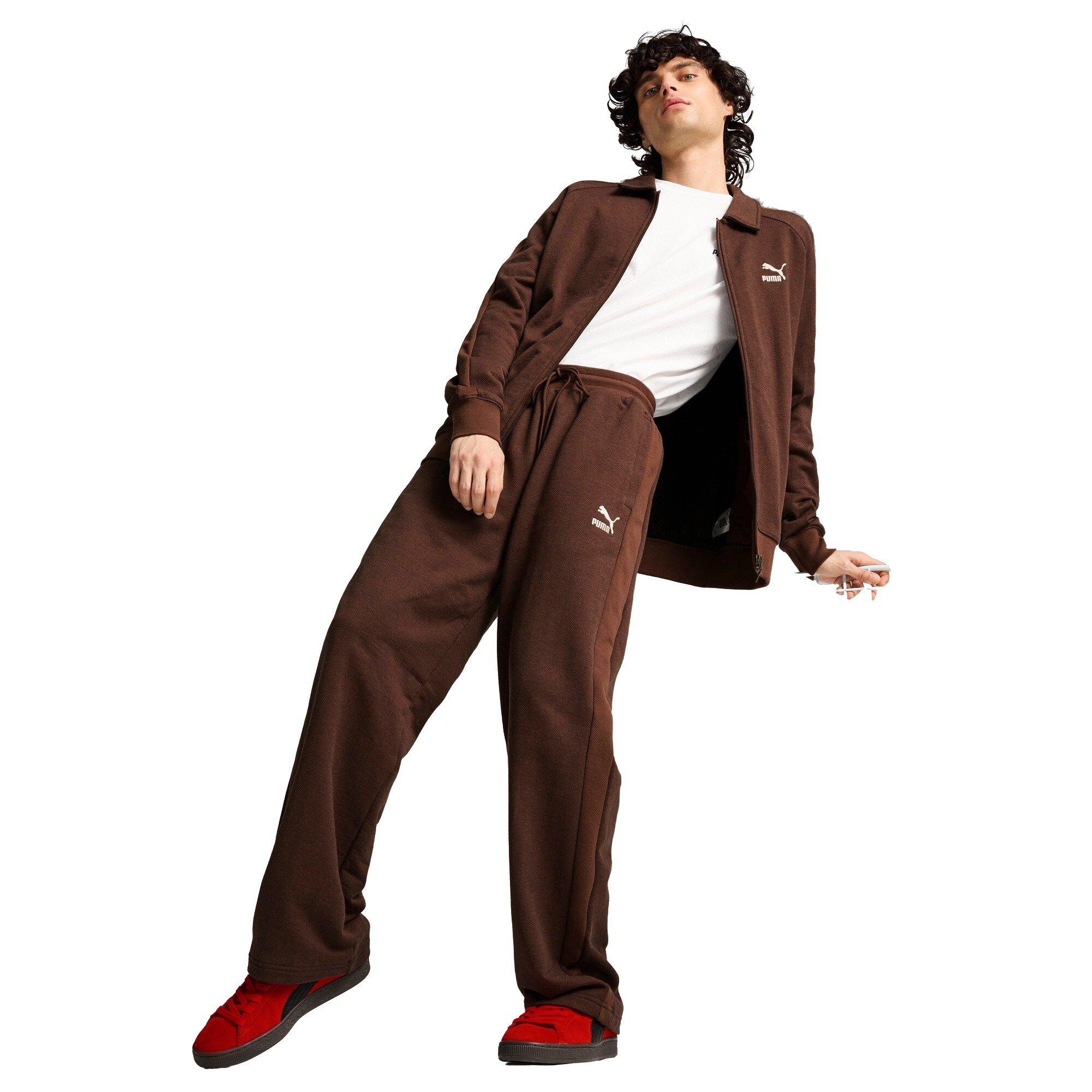 PUMA Men's T7 Track Jacket -Brown - BROWN Thumbnail View 5