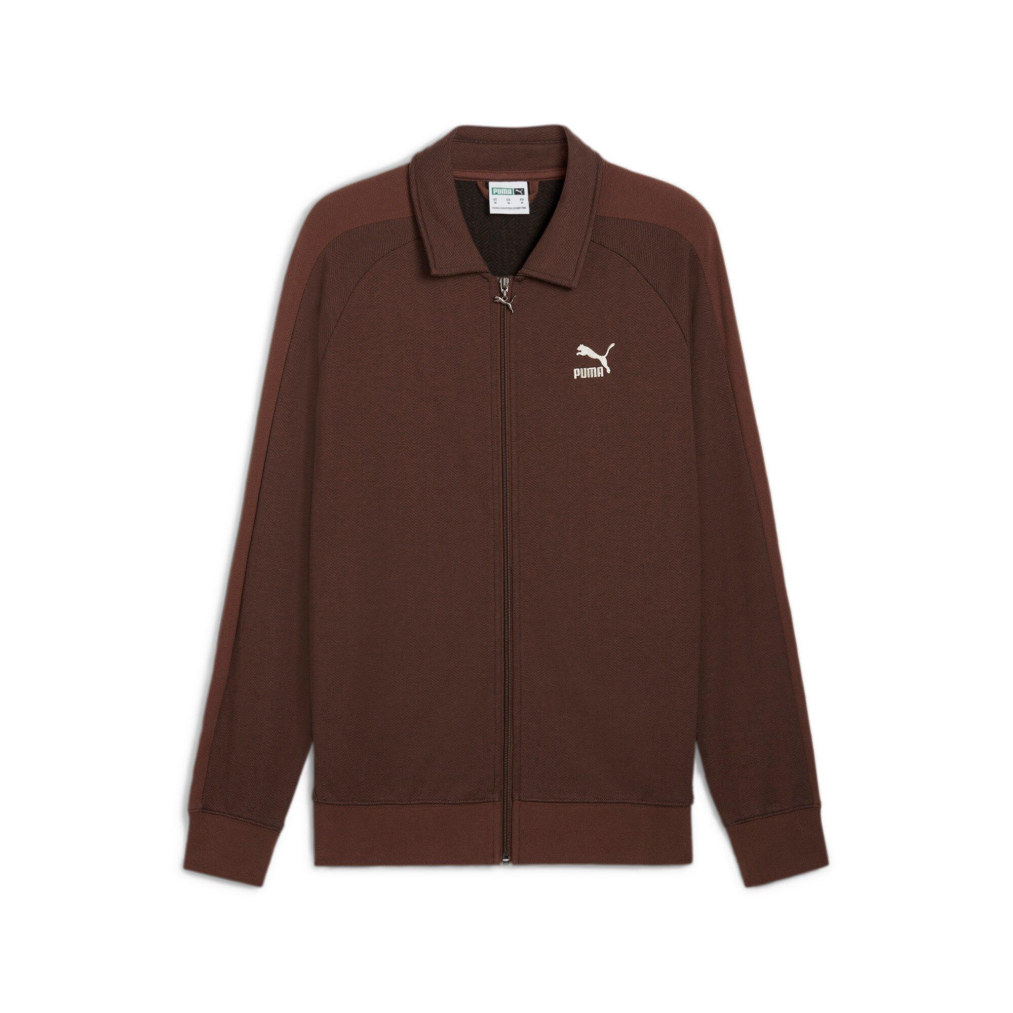PUMA Men's T7 Track Jacket -Brown - BROWN Thumbnail View 6