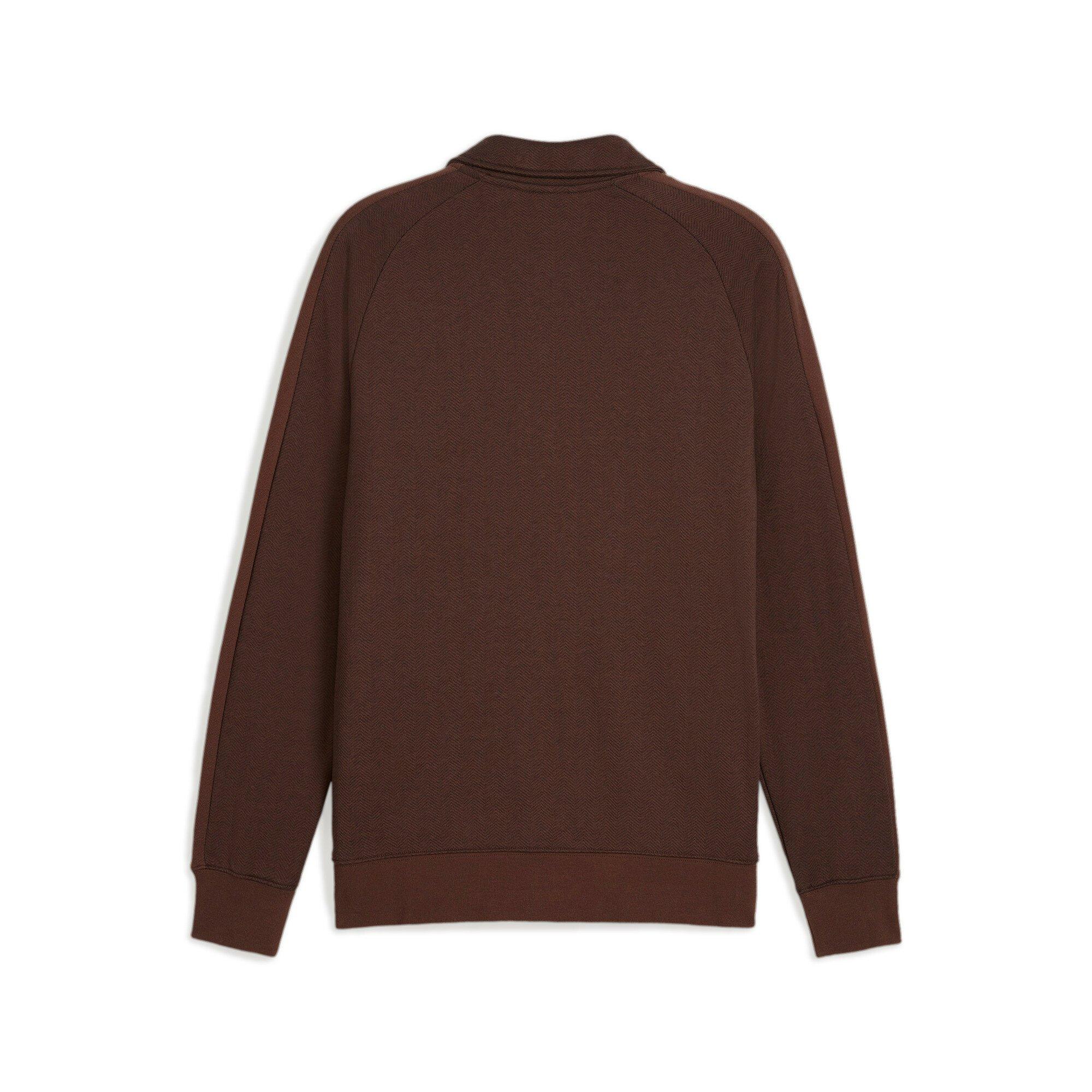 PUMA Men's T7 Track Jacket -Brown - BROWN Thumbnail View 7