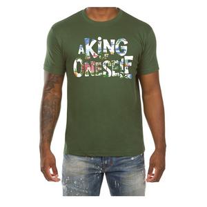AKOO Men's Surf Short Sleeve Graphic Tee - Green - GREEN