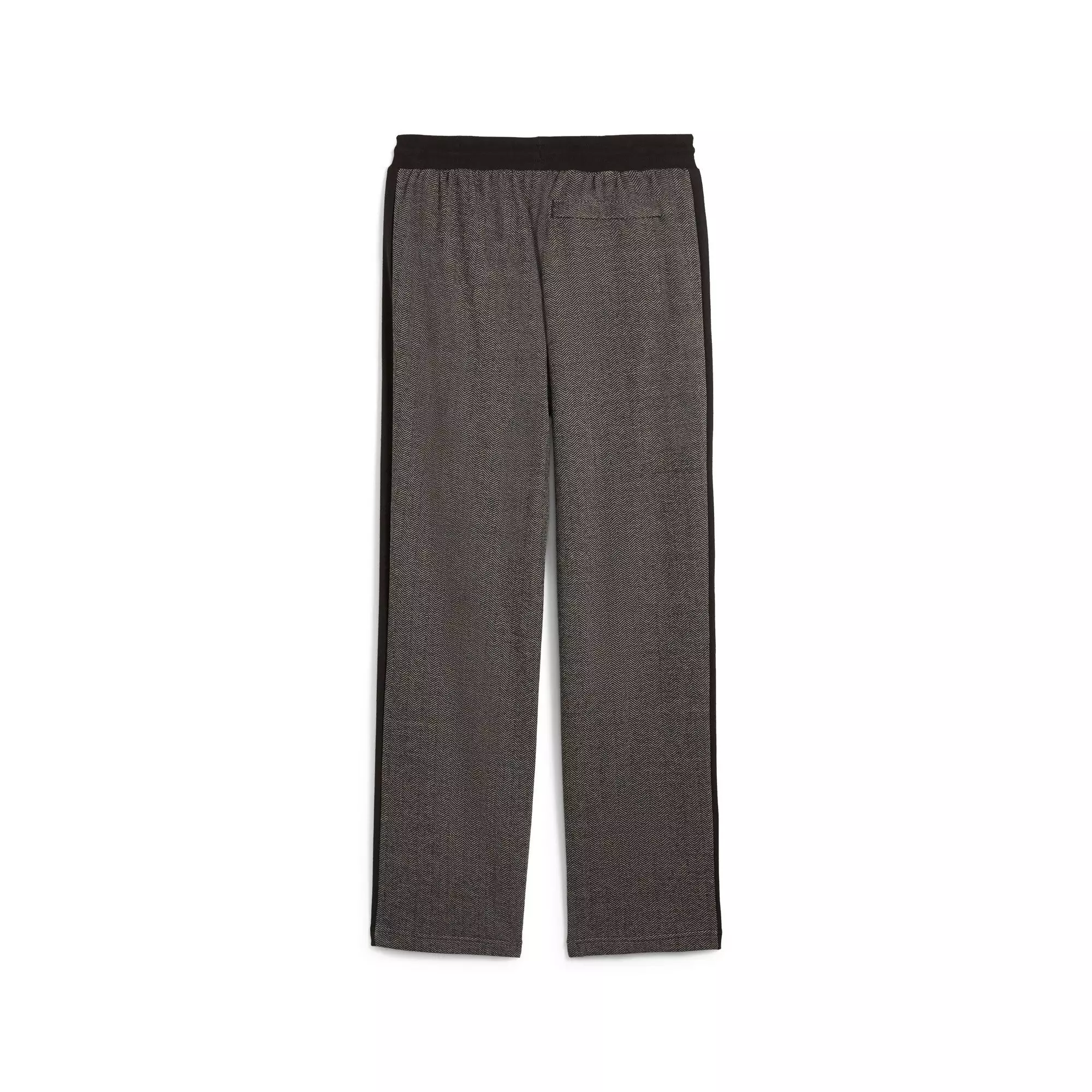 PUMA Men's T7 Relaxed Track Pants -Black/White - BLACK/WHITE