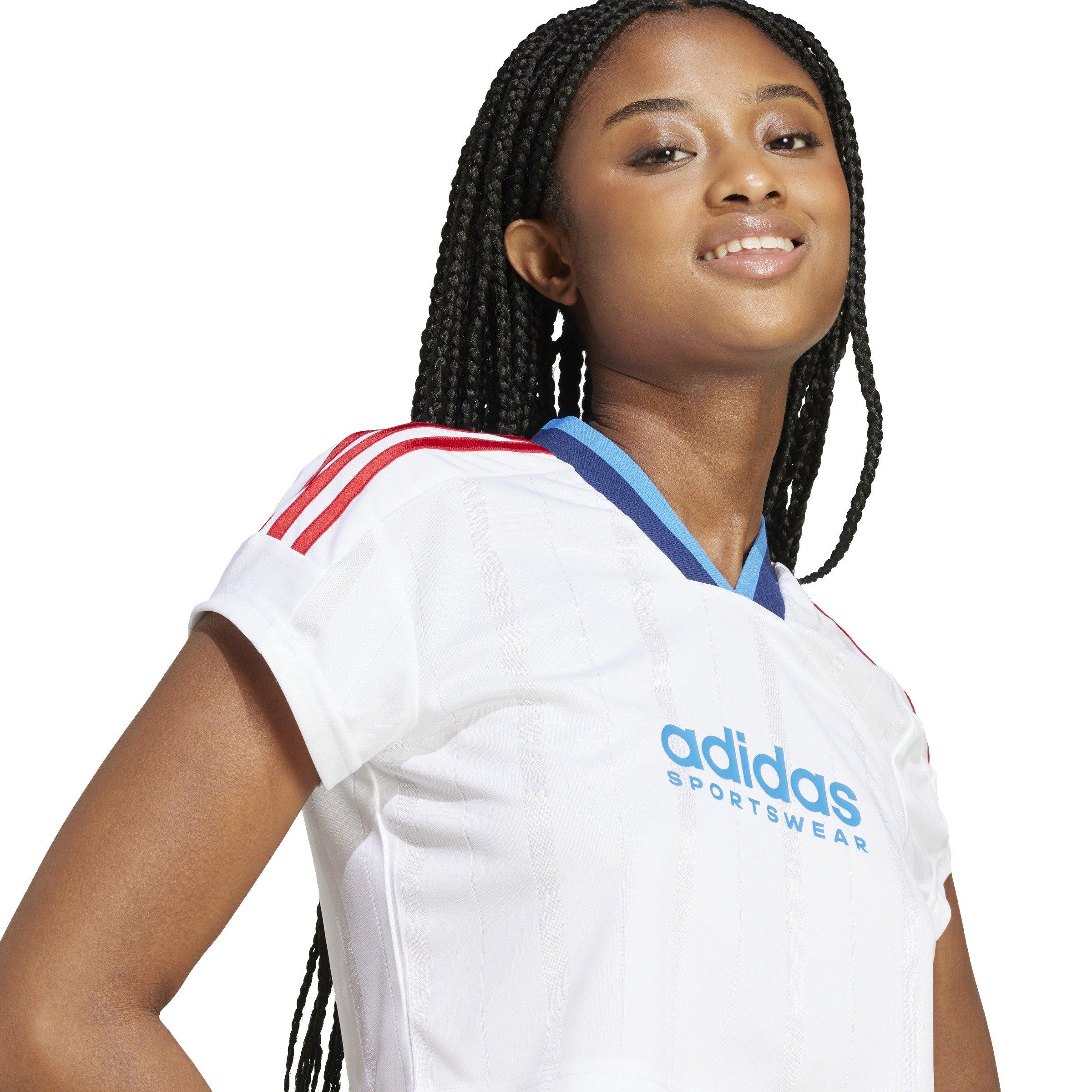 ADIDAS★ クロップド White Tiro Cut 3-Stripes Crop Jersey CLOTHING - Tiro Cut 3-Stripes Crop Jersey - White | adidas Oman