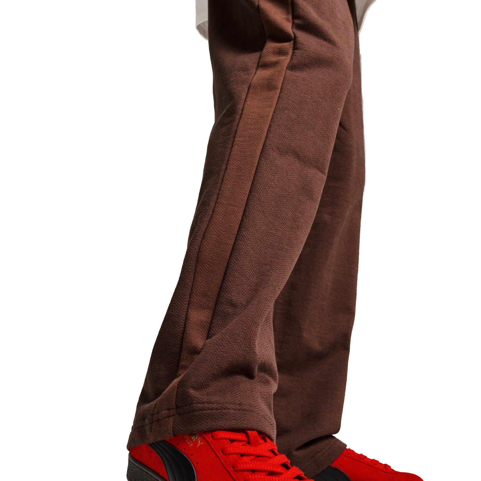 PUMA Men's T7 Relaxed Track Pants -Brown - BROWN Thumbnail View 4
