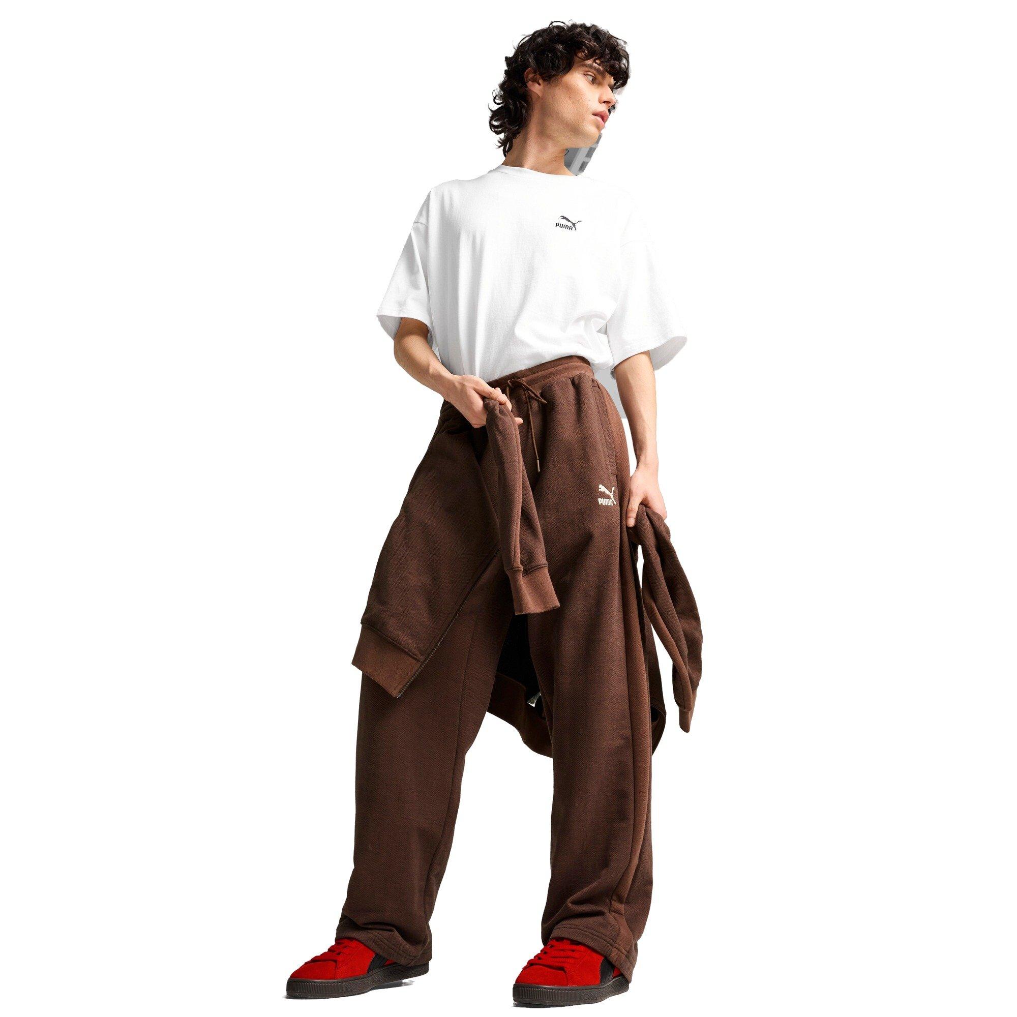 PUMA Men's T7 Relaxed Track Pants -Brown - BROWN Thumbnail View 5