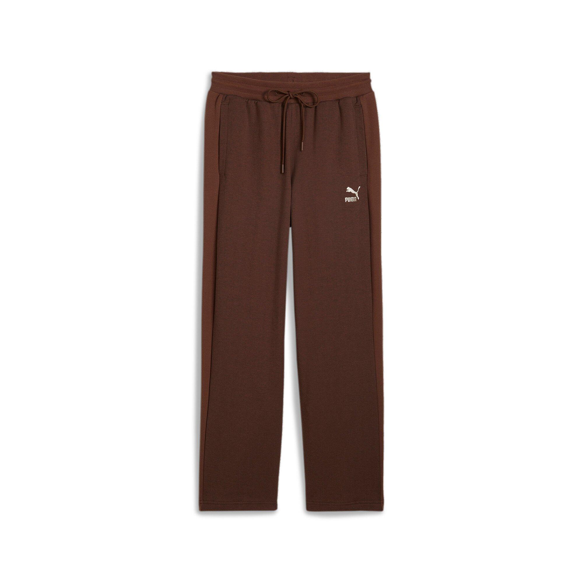 PUMA Men's T7 Relaxed Track Pants -Brown - BROWN Thumbnail View 6