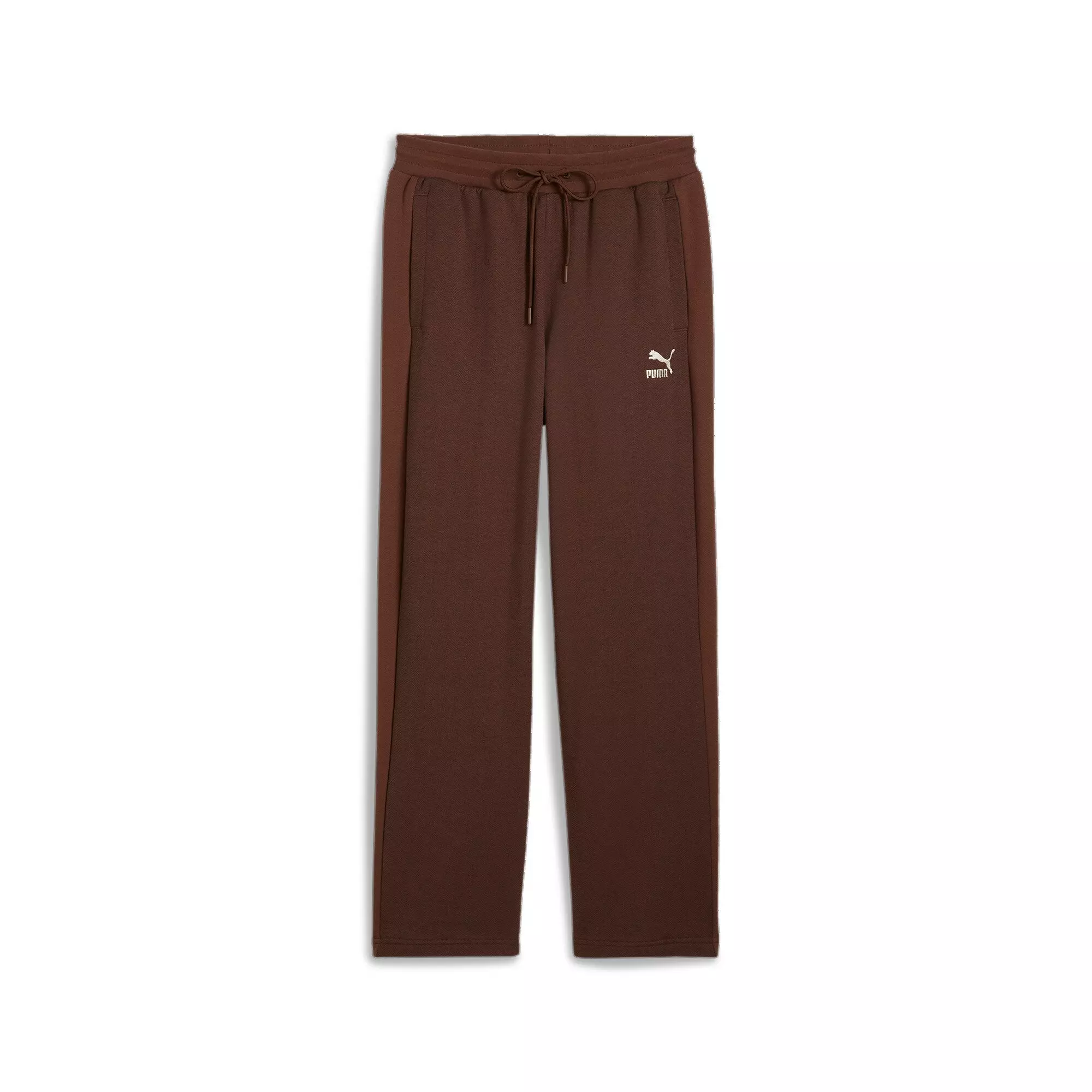 PUMA Men's T7 Relaxed Track Pants -Brown - BROWN