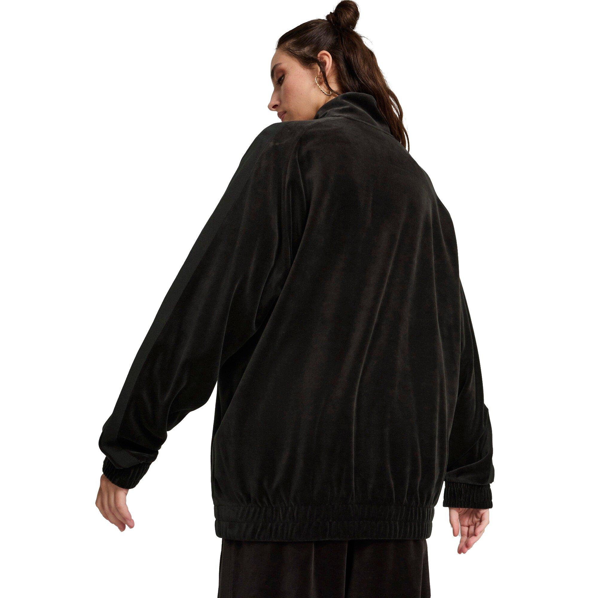 PUMA Men's T7 Oversized Velour Track Jacket -Black - BLACK Thumbnail View 2