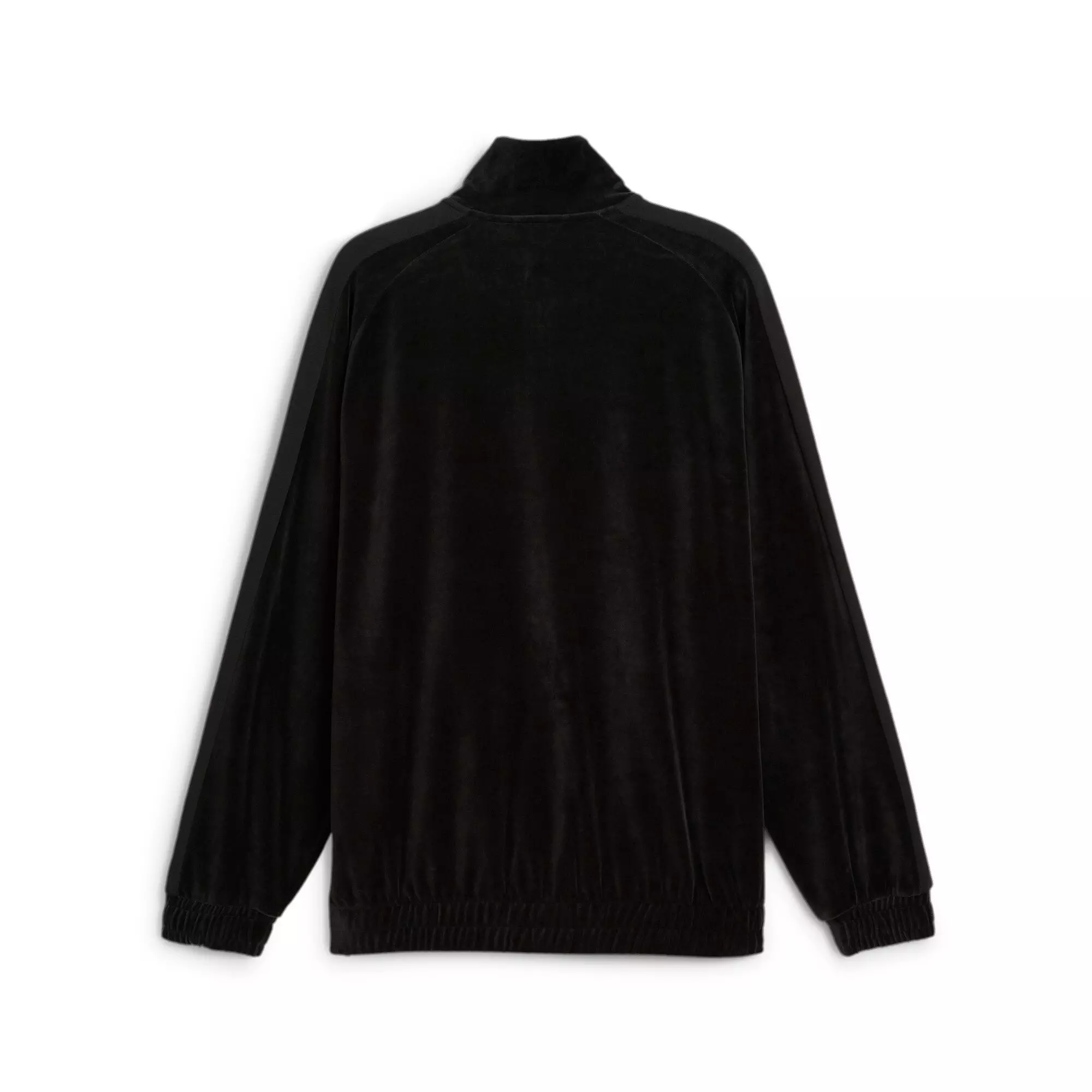 PUMA Men's T7 Oversized Velour Track Jacket -Black - BLACK