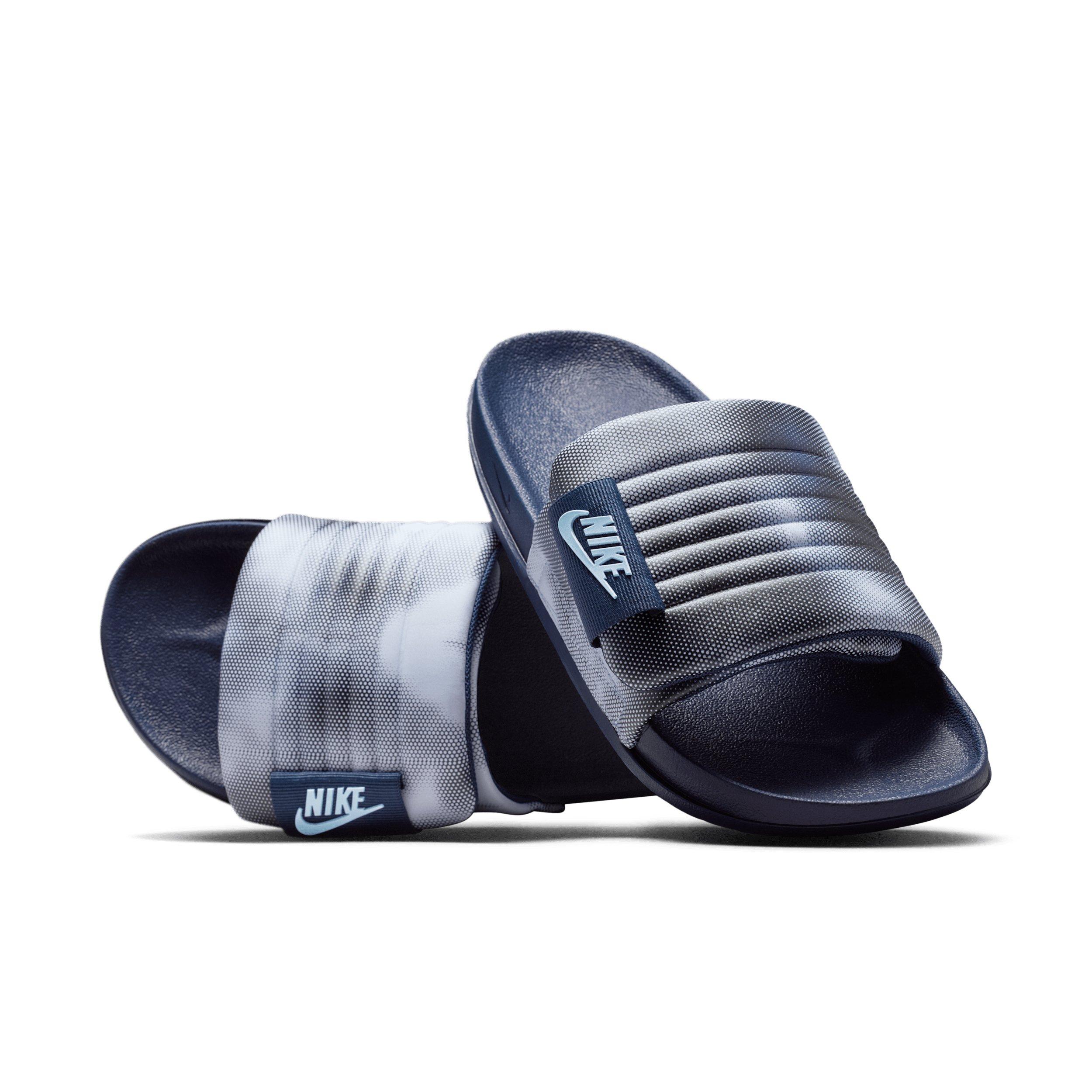 Nike Offcourt Adjust "Black/Midnight Navy/Aluminum" Men's Slide - BLACK/NAVY/ALUMINUM Thumbnail View 3