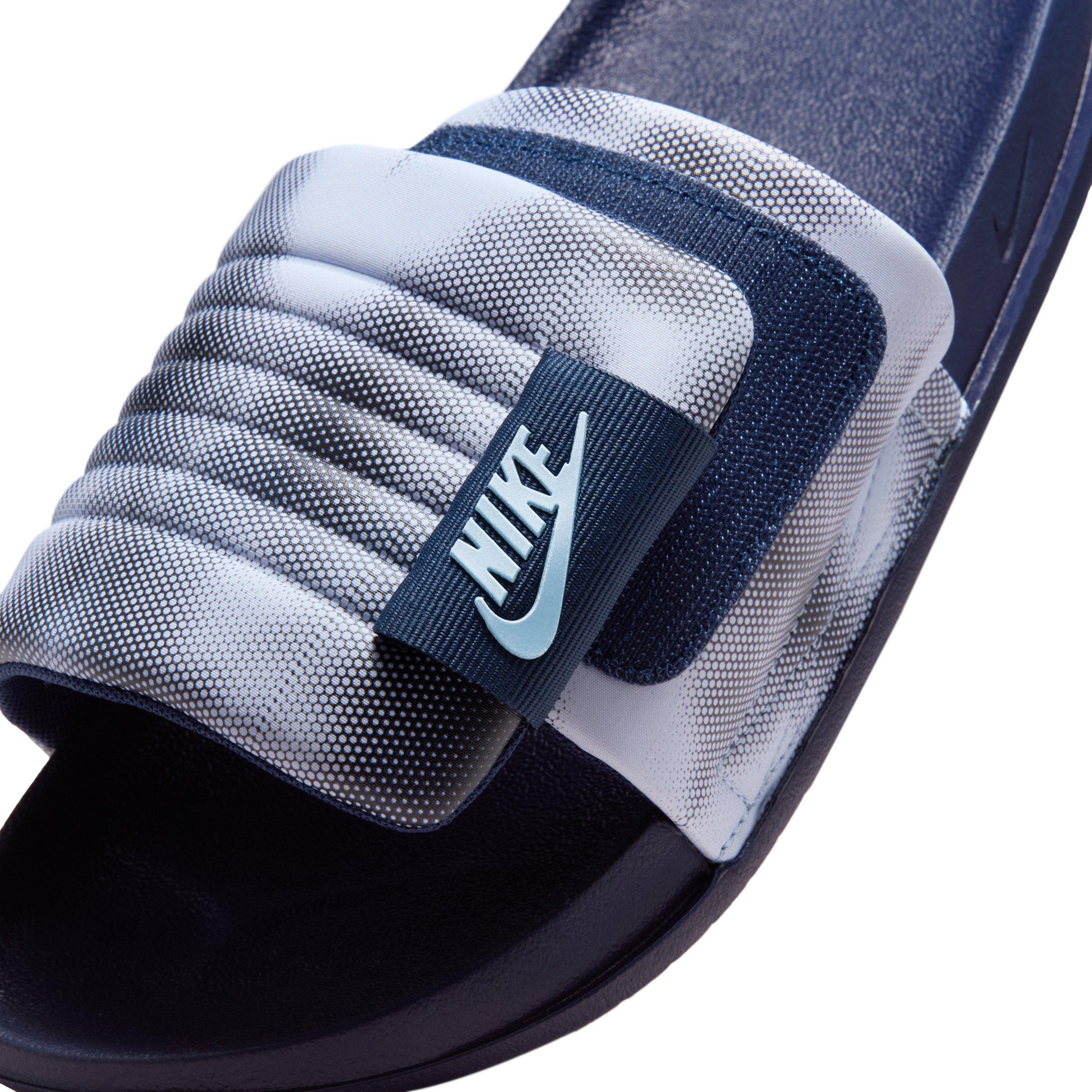 Nike Offcourt Adjust "Black/Midnight Navy/Aluminum" Men's Slide - BLACK/NAVY/ALUMINUM Thumbnail View 6
