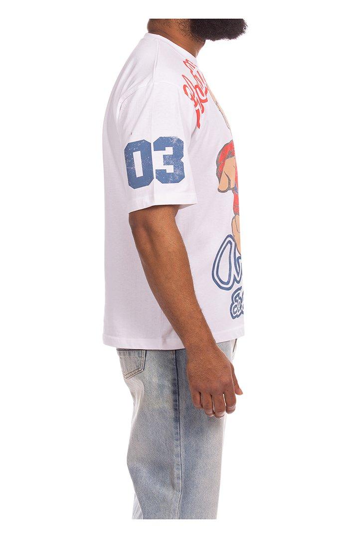 Hustle Gang Men's Alive Knit Short Sleeve T-Shirt - White - WHITE