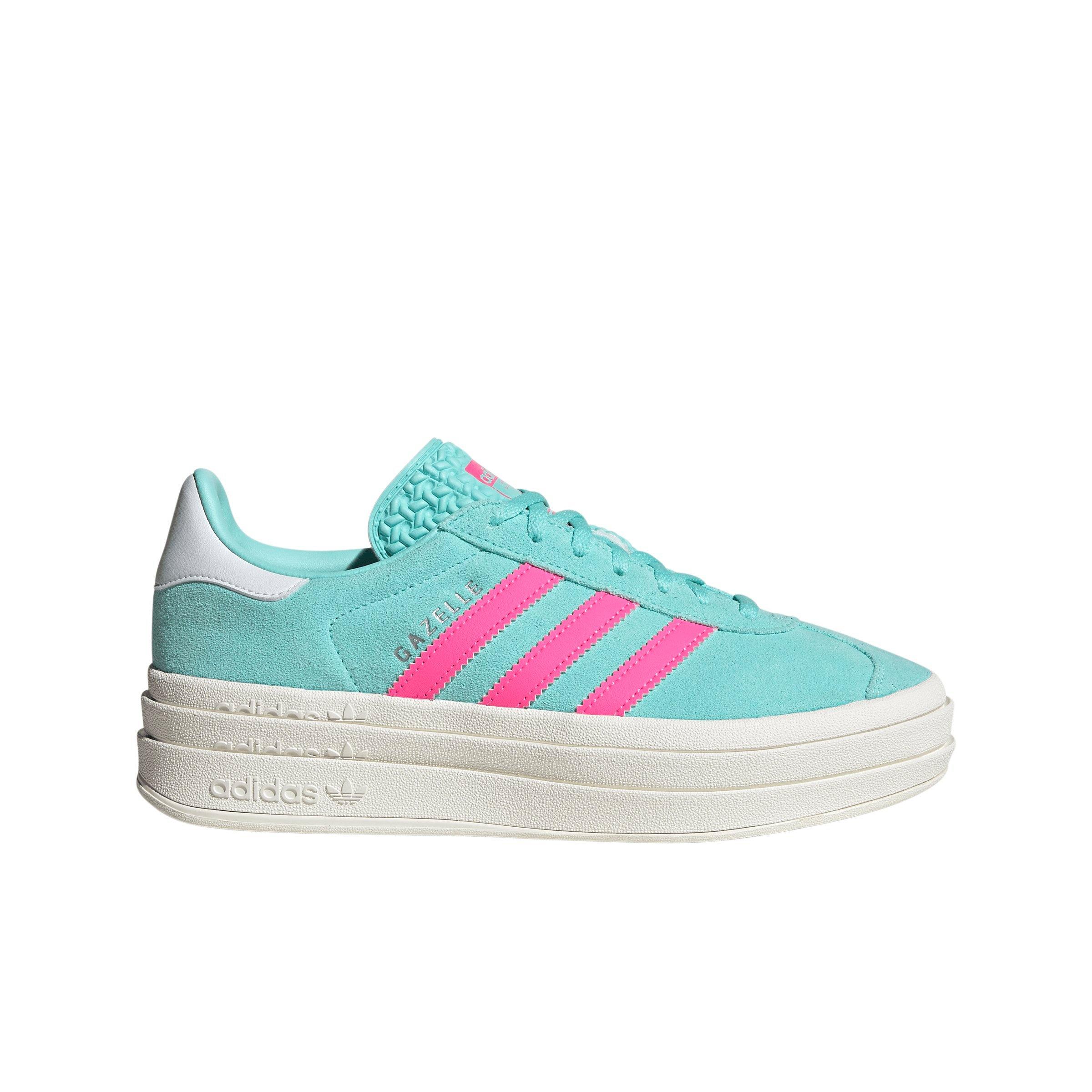 adidas Originals Gazelle "Fla Aqua/Luc Pink/Ftwr White" Women's Shoe - AQUA/PINK/WHITE Thumbnail View 1