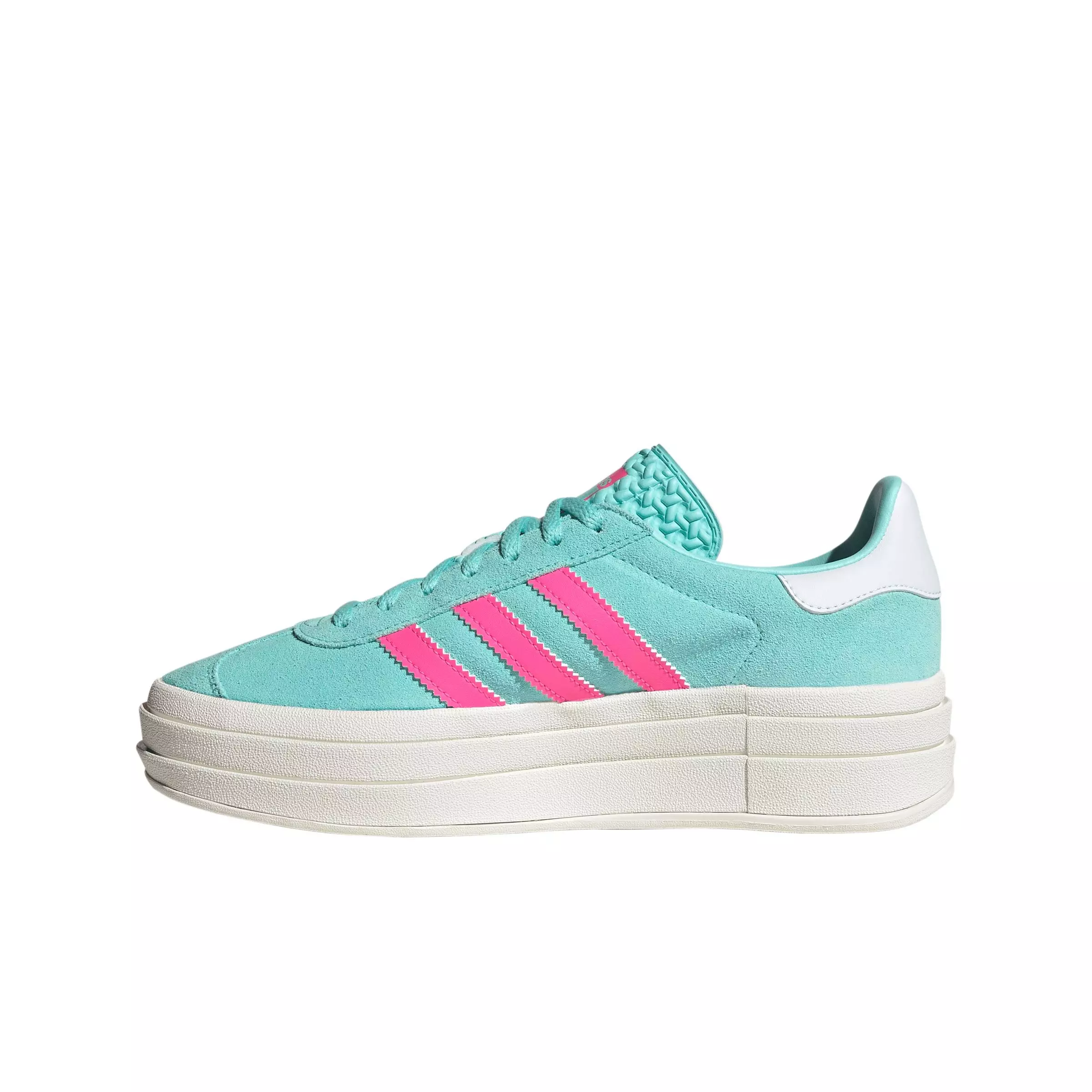 adidas Originals Gazelle "Fla Aqua/Luc Pink/Ftwr White" Women's Shoe - AQUA/PINK/WHITE