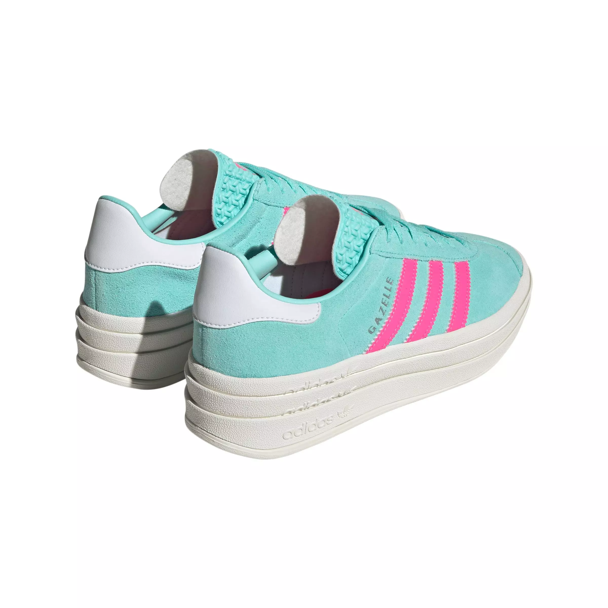 adidas Originals Gazelle "Fla Aqua/Luc Pink/Ftwr White" Women's Shoe - AQUA/PINK/WHITE