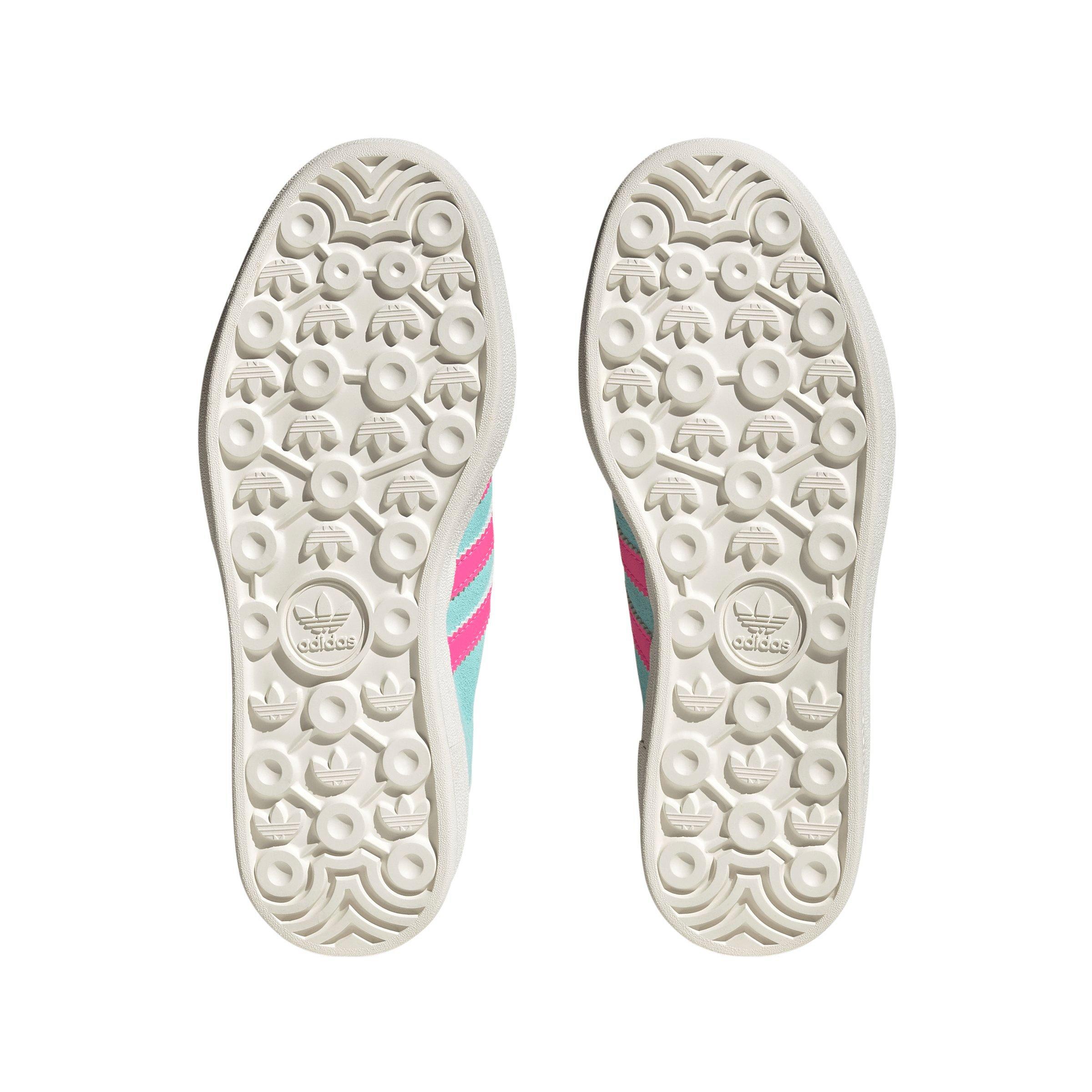 adidas Originals Gazelle "Fla Aqua/Luc Pink/Ftwr White" Women's Shoe - AQUA/PINK/WHITE Thumbnail View 6