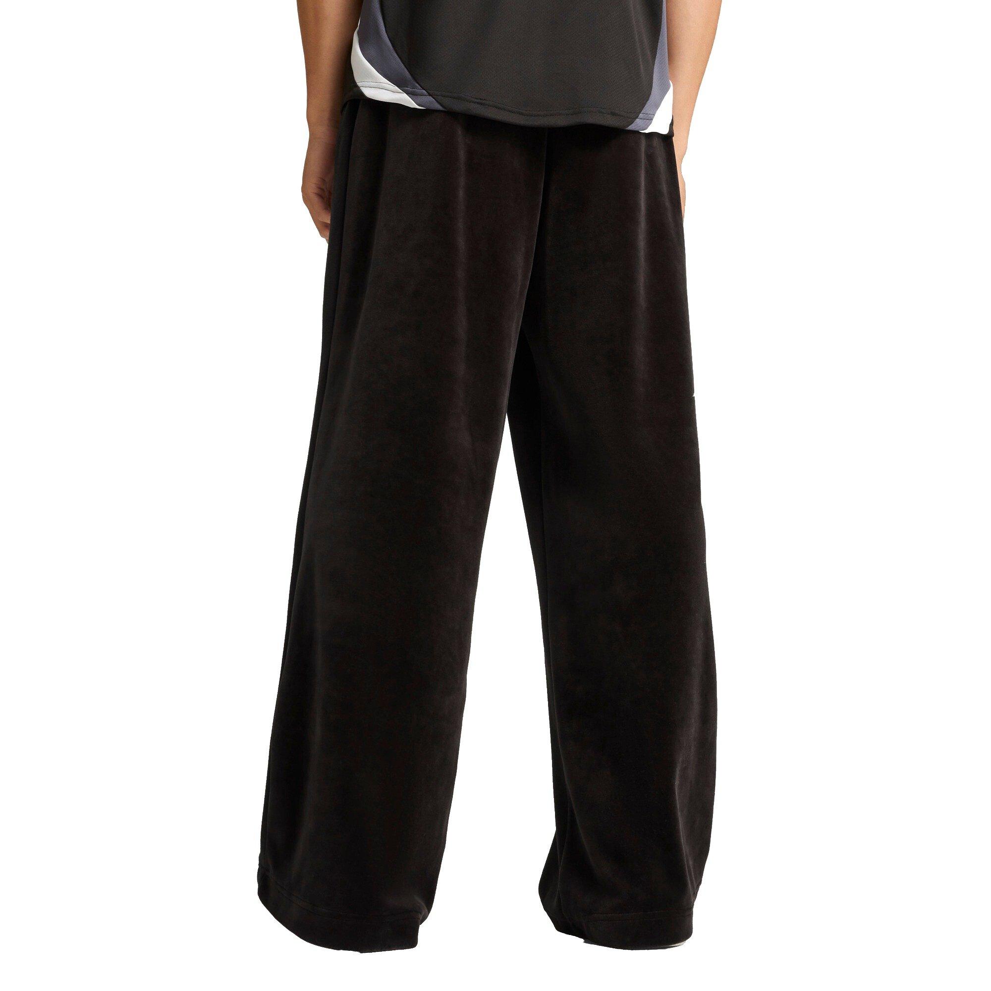 PUMA Men's T7 Oversized Velour Track Pants - Black - BLACK Thumbnail View 2
