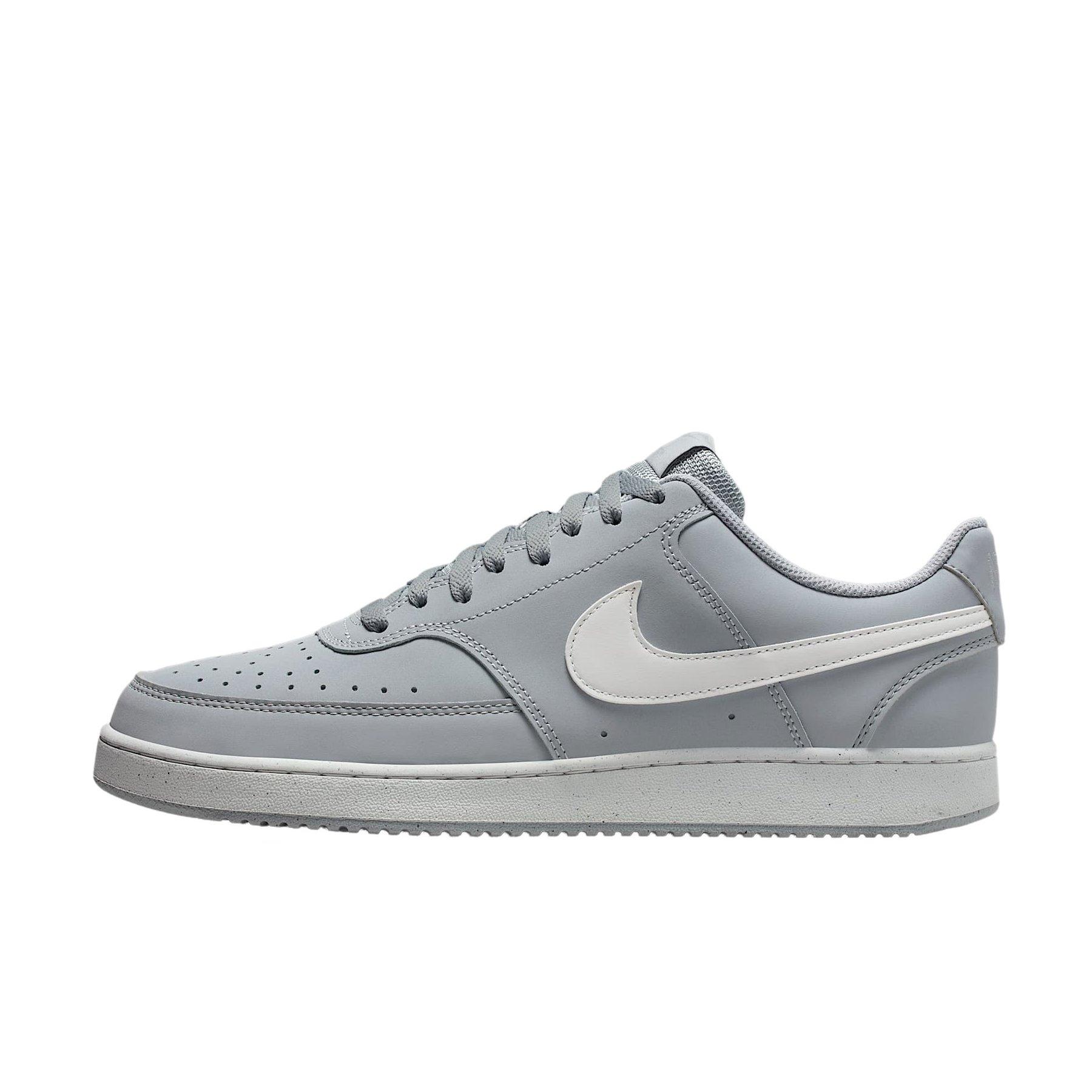 Nike Court Vision Low 2 NBK "Wolf Grey/Summit White" Men's Shoe - GREY/WHITE Thumbnail View 2