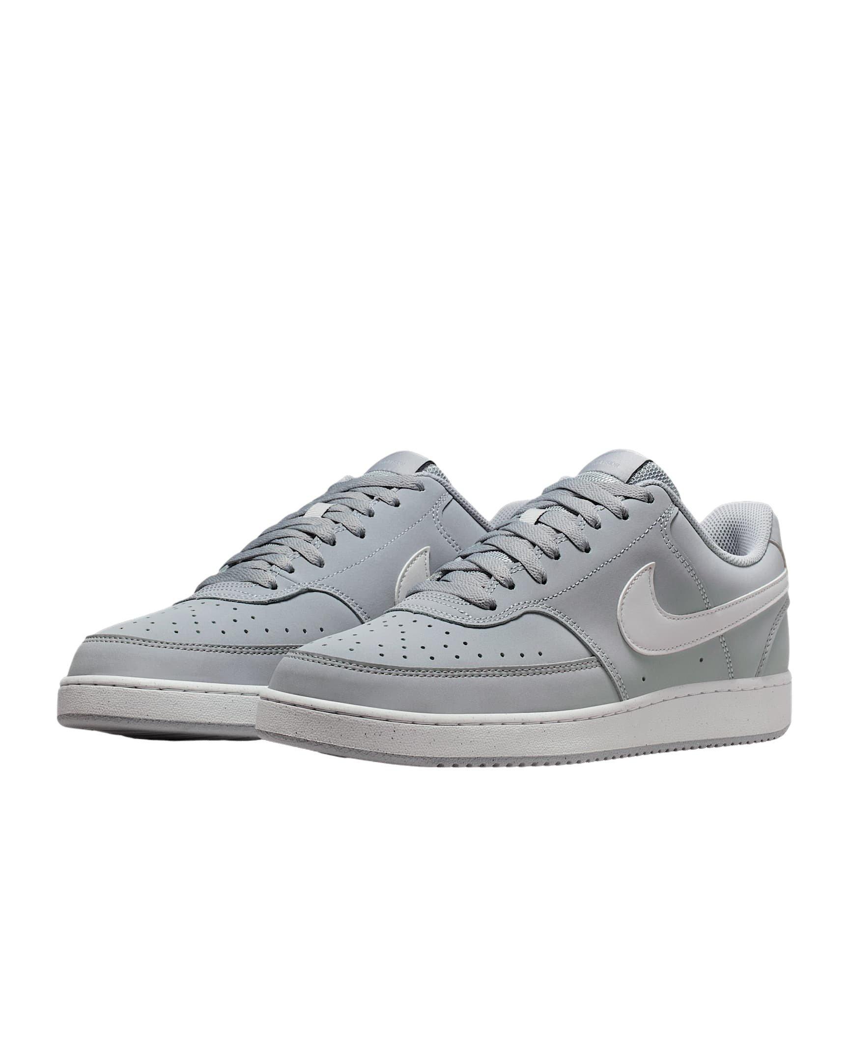 Nike Court Vision Low 2 NBK "Wolf Grey/Summit White" Men's Shoe - GREY/WHITE Thumbnail View 3