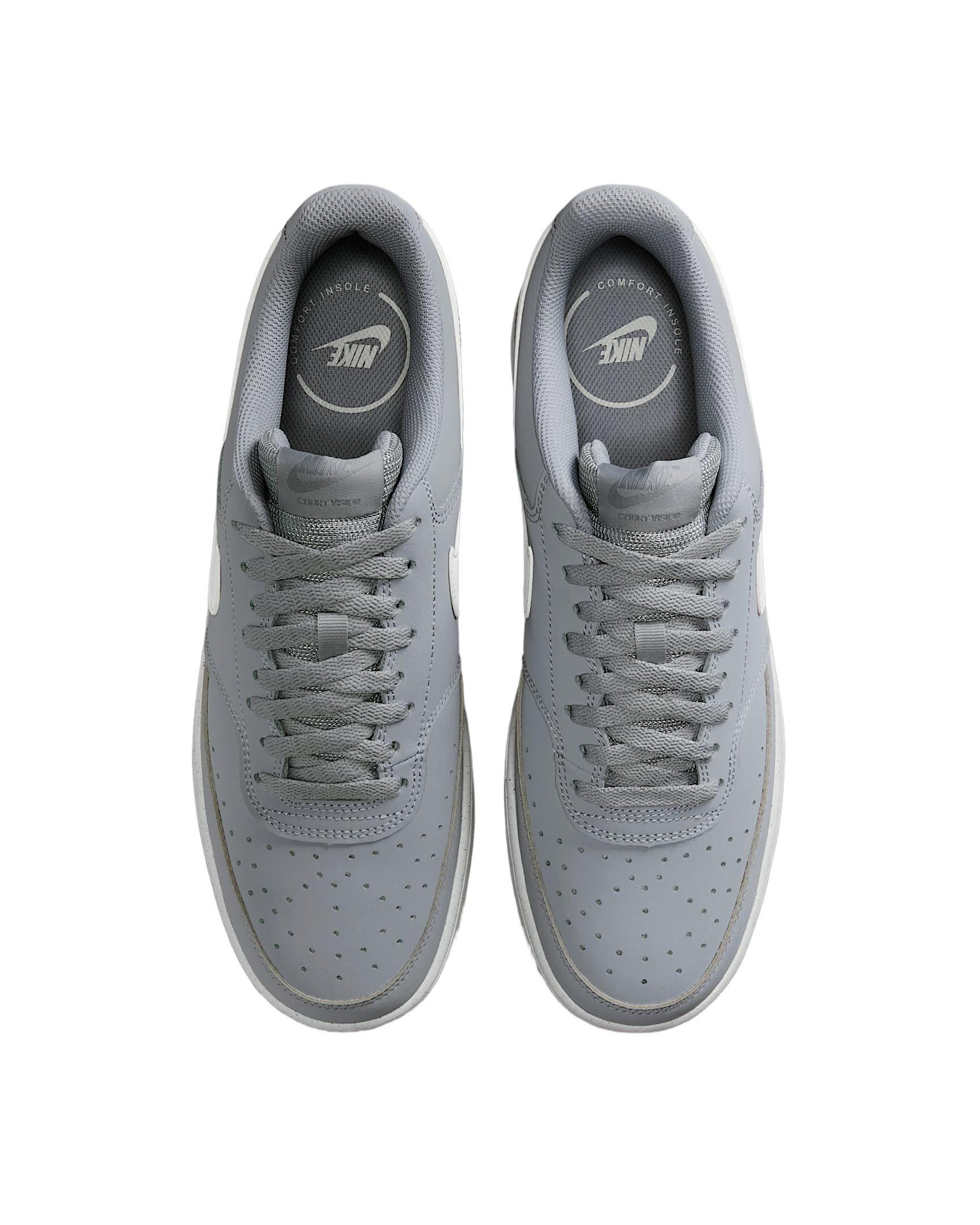Nike Court Vision Low 2 NBK "Wolf Grey/Summit White" Men's Shoe - GREY/WHITE Thumbnail View 4