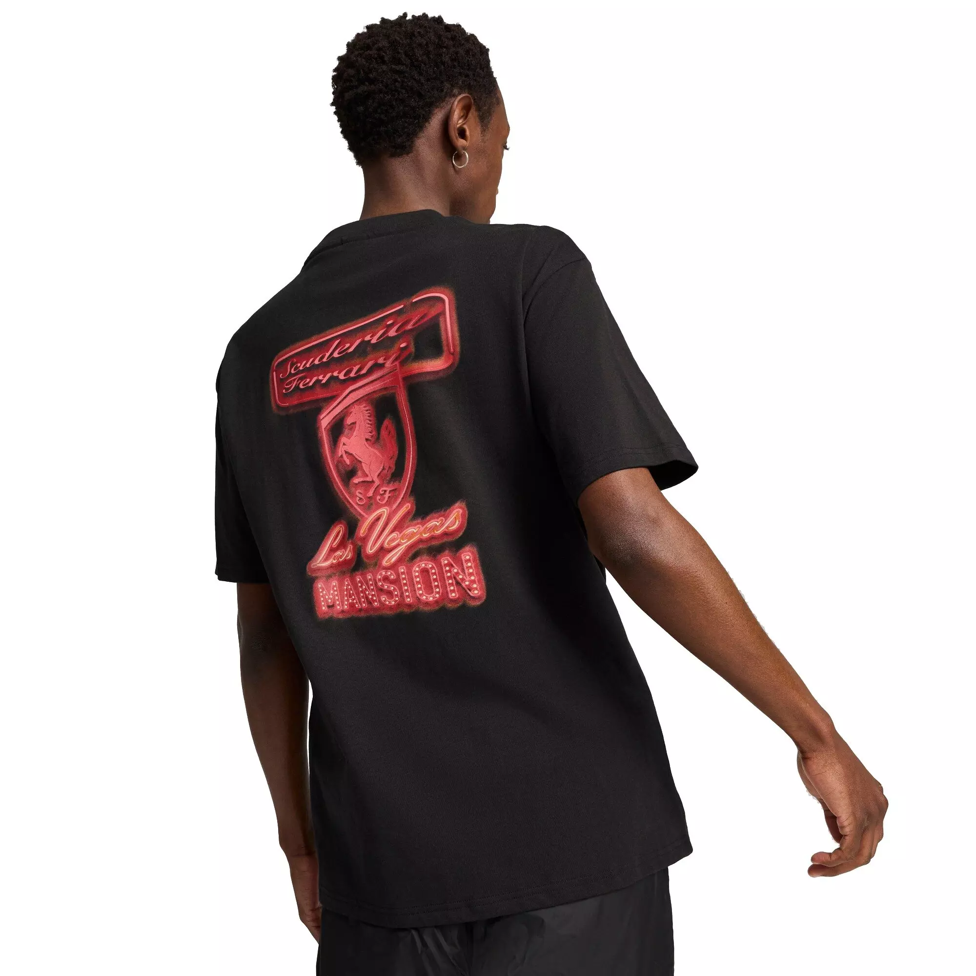 PUMA Men's Ferrari Race Neon Energy​ Tee -Black - BLACK