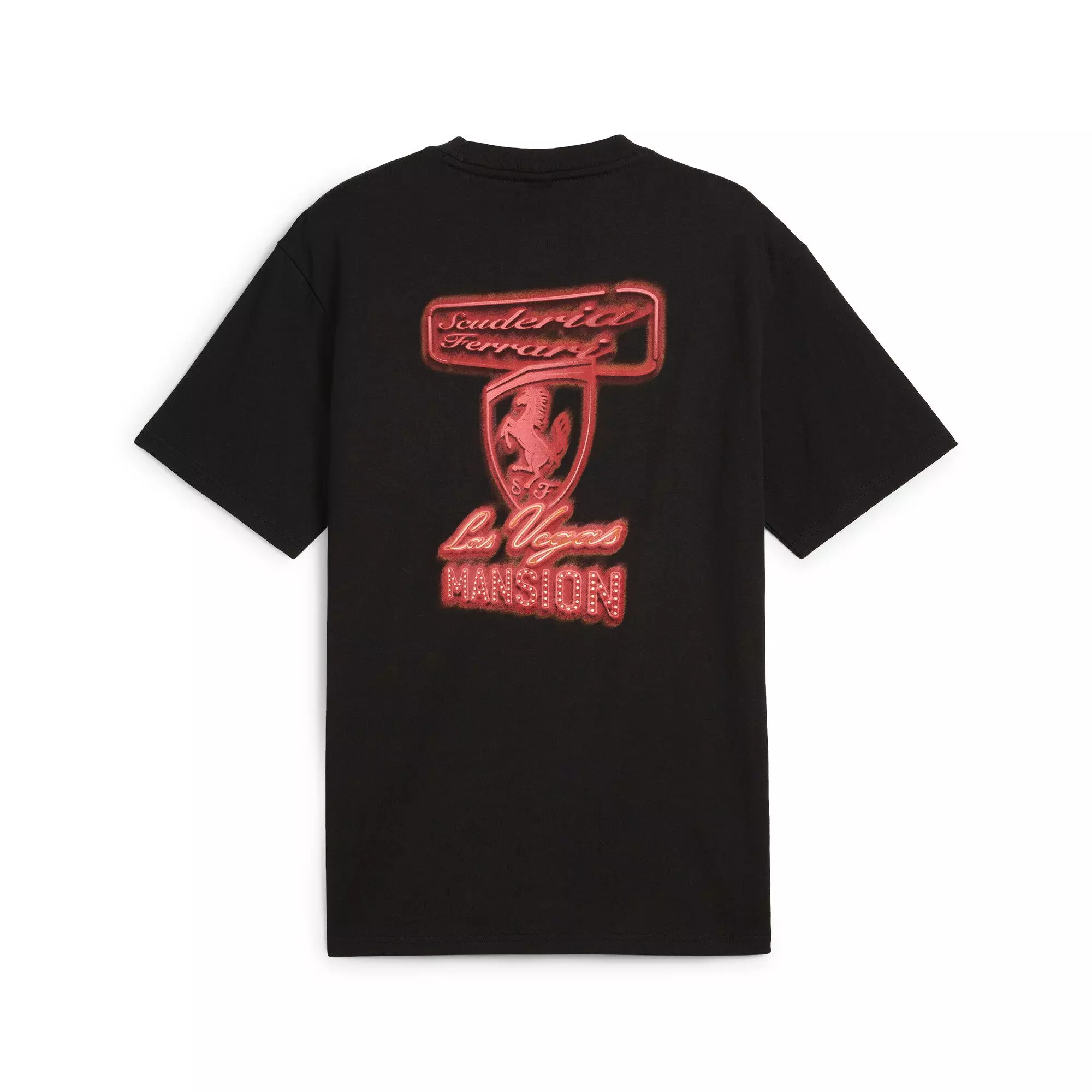 PUMA Men's Ferrari Race Neon Energy​ Tee -Black - BLACK