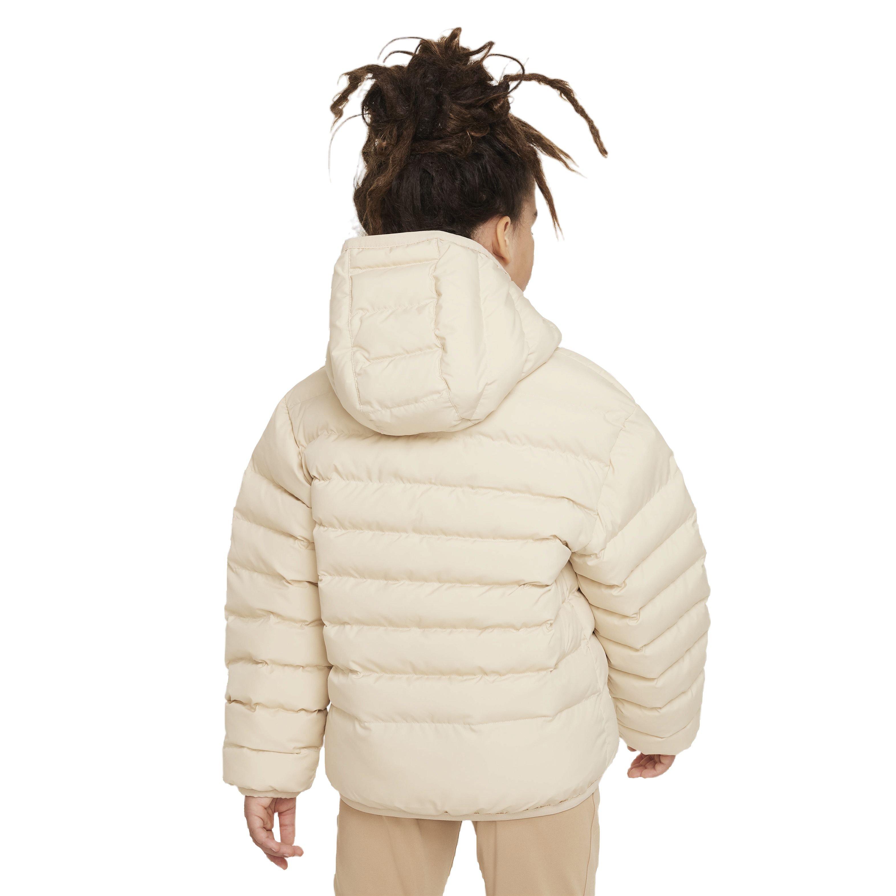 Nike Lightweight Synthetic Fill Hooded Big Kids' Cream Jacket
