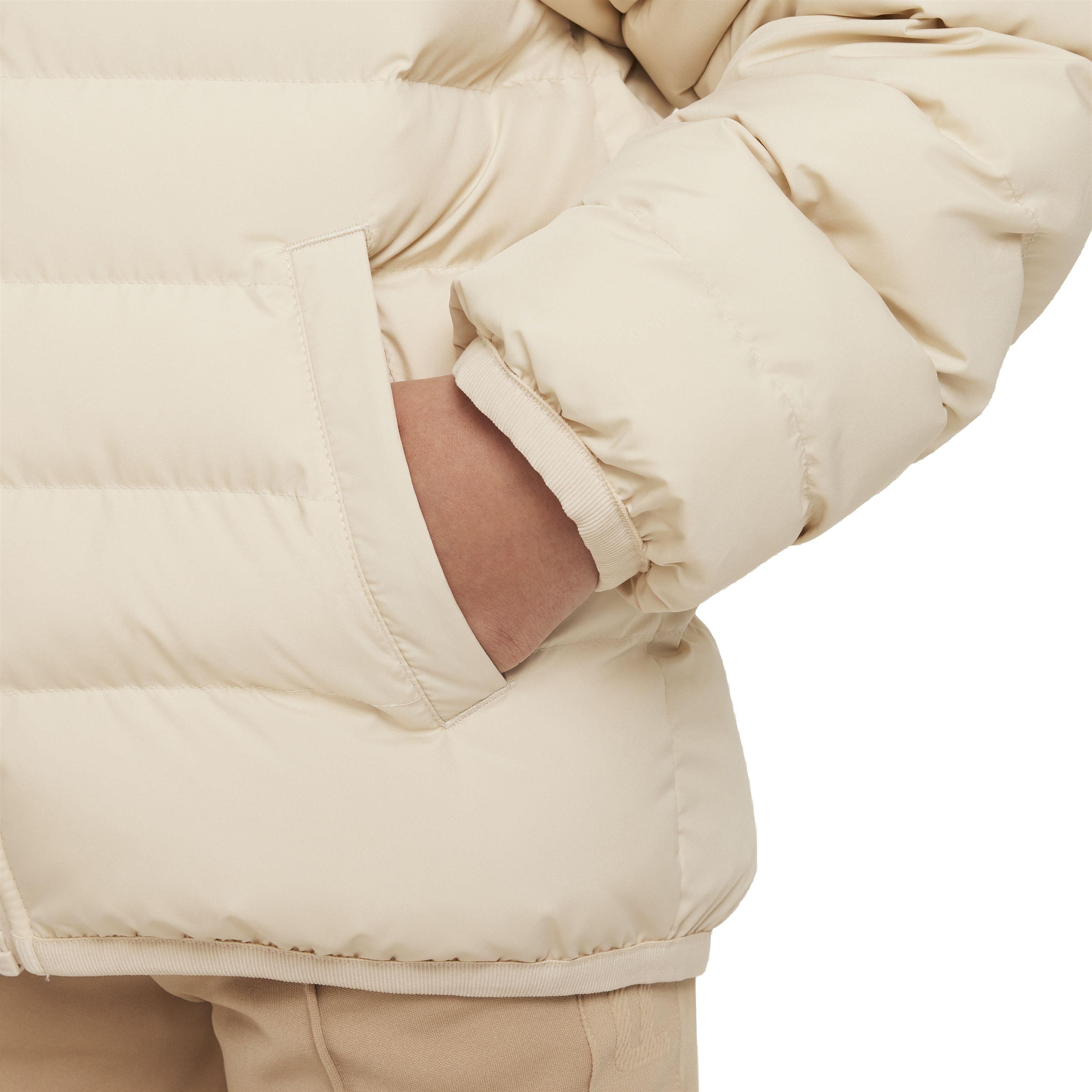 Nike Lightweight Synthetic Fill Hooded Big Kids' Cream Jacket