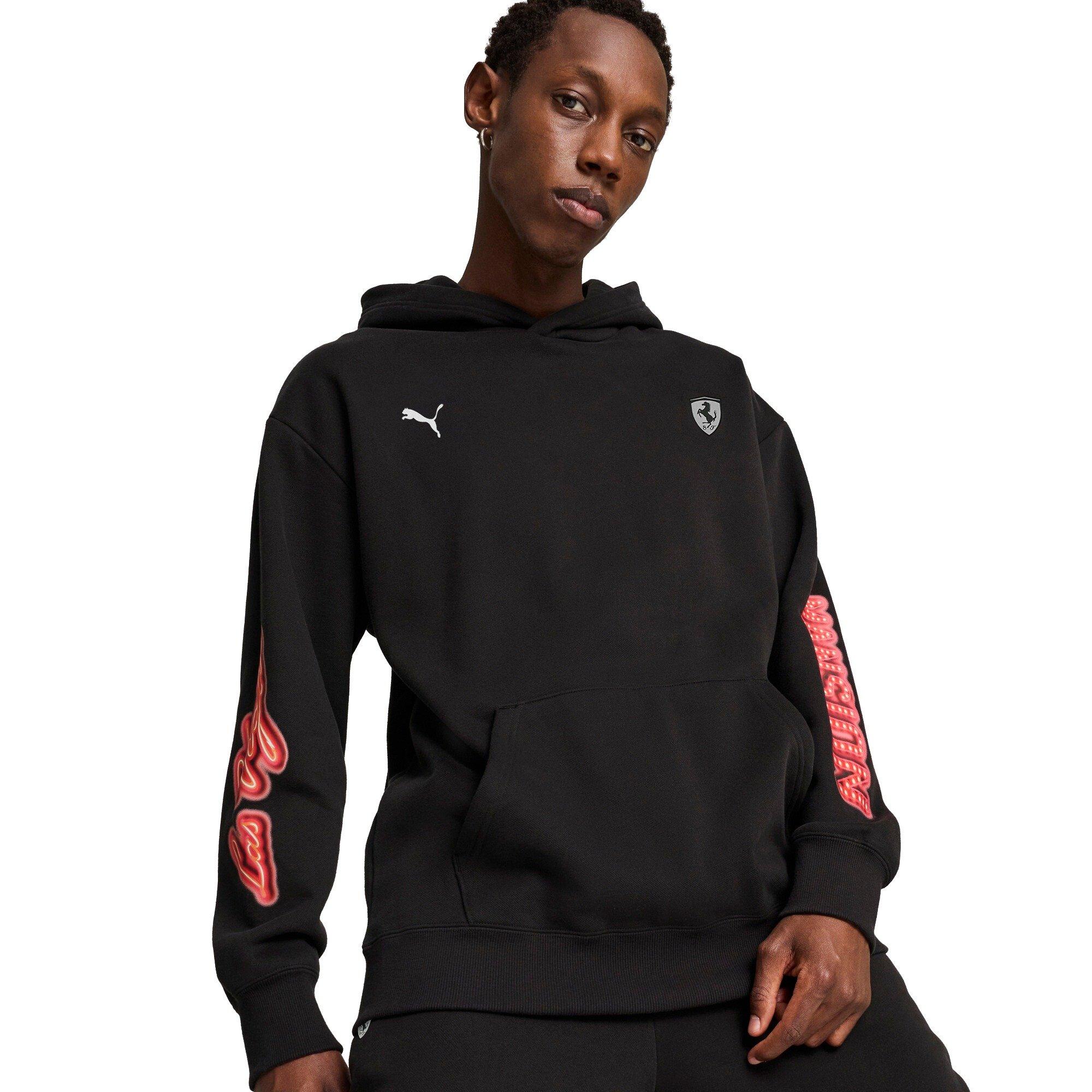PUMA Men's Ferrari Race Neon Energy​ Hoodie -Black - BLACK Thumbnail View 1