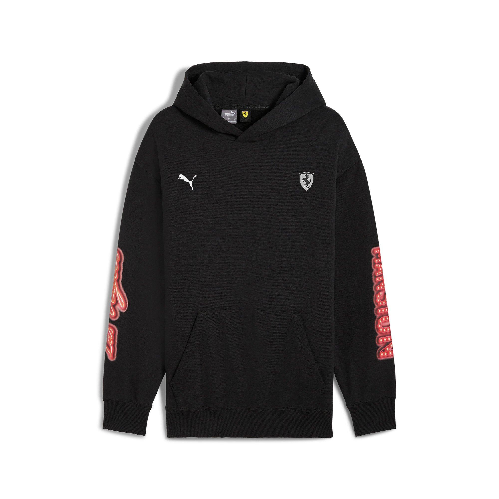 PUMA Men's Ferrari Race Neon Energy​ Hoodie -Black - BLACK Thumbnail View 6
