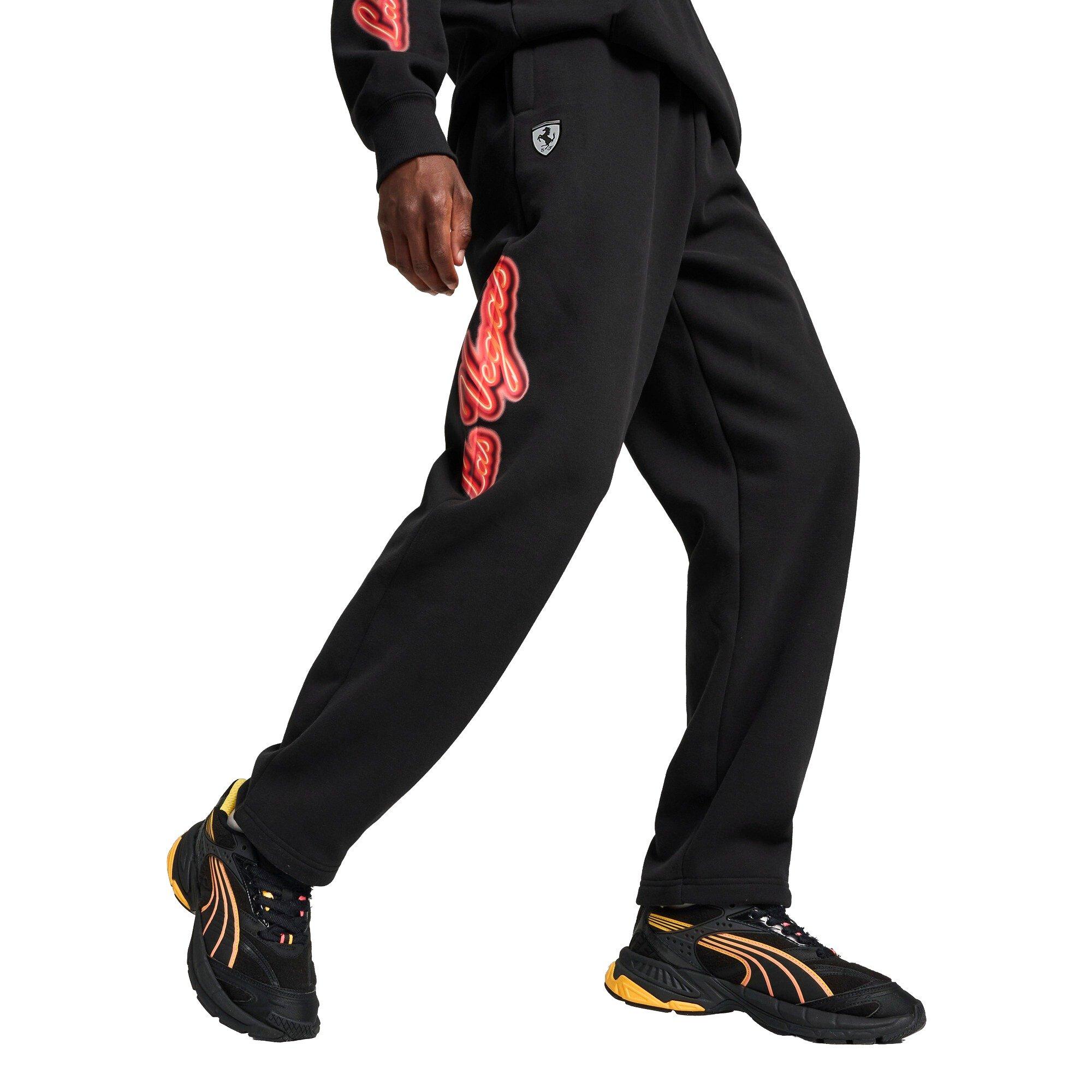 PUMA Men's Ferrari Race Neon Energy​ Pants -Black - BLACK Thumbnail View 1