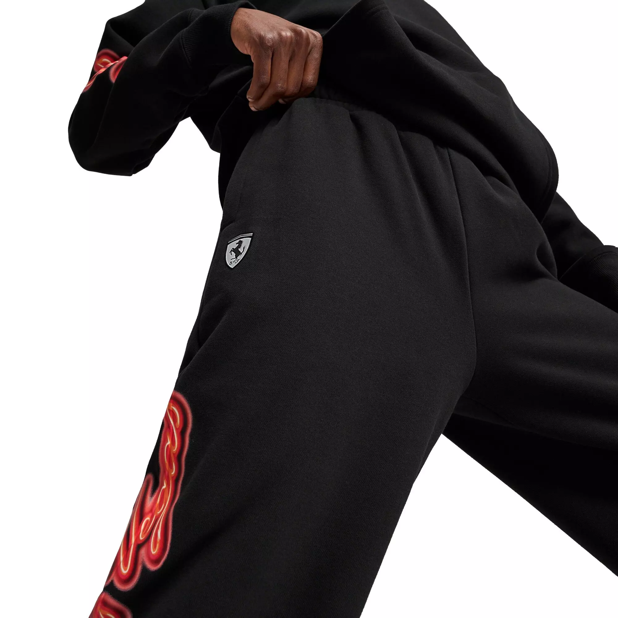 PUMA Men's Ferrari Race Neon Energy​ Pants -Black - BLACK