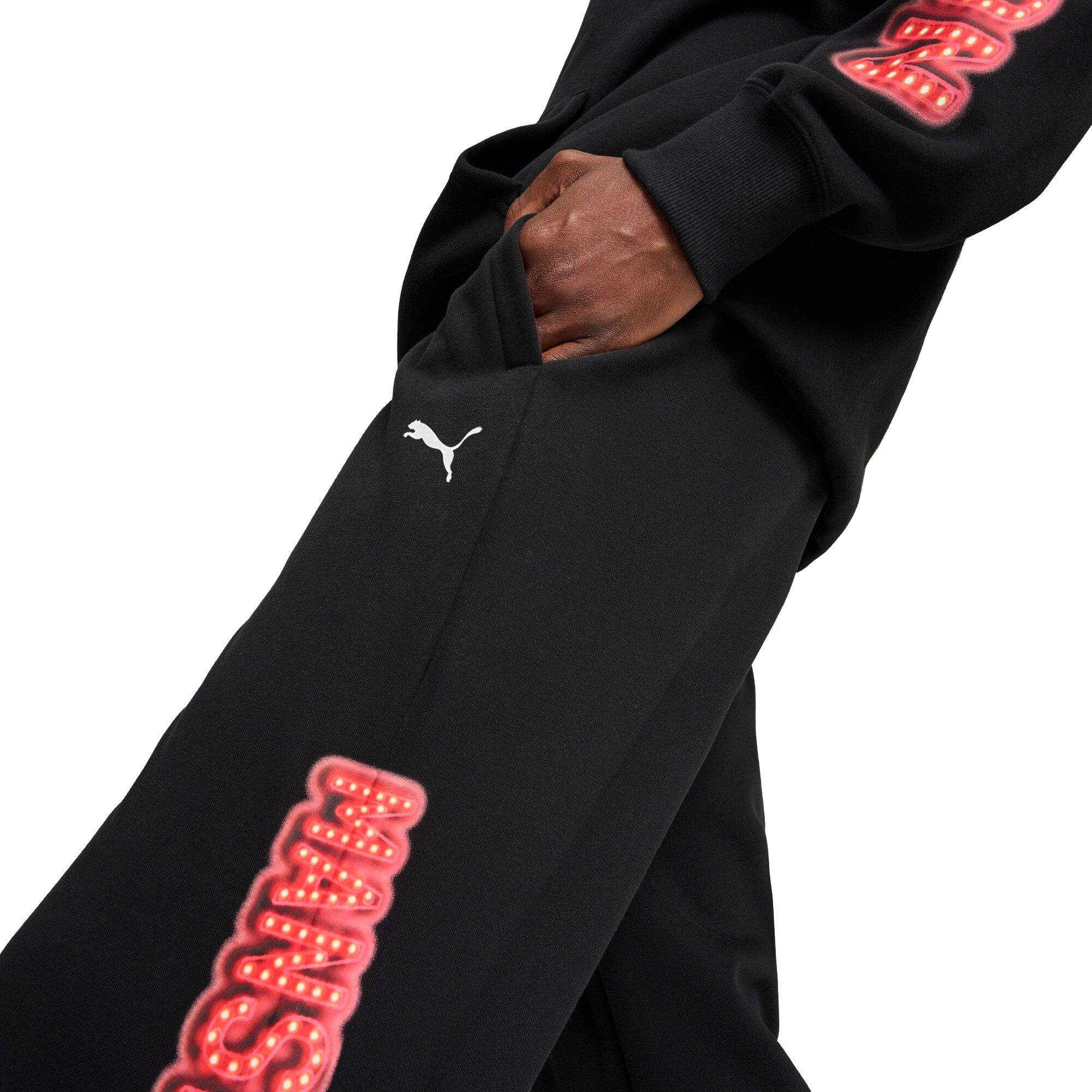 PUMA Men's Ferrari Race Neon Energy​ Pants -Black - BLACK Thumbnail View 4