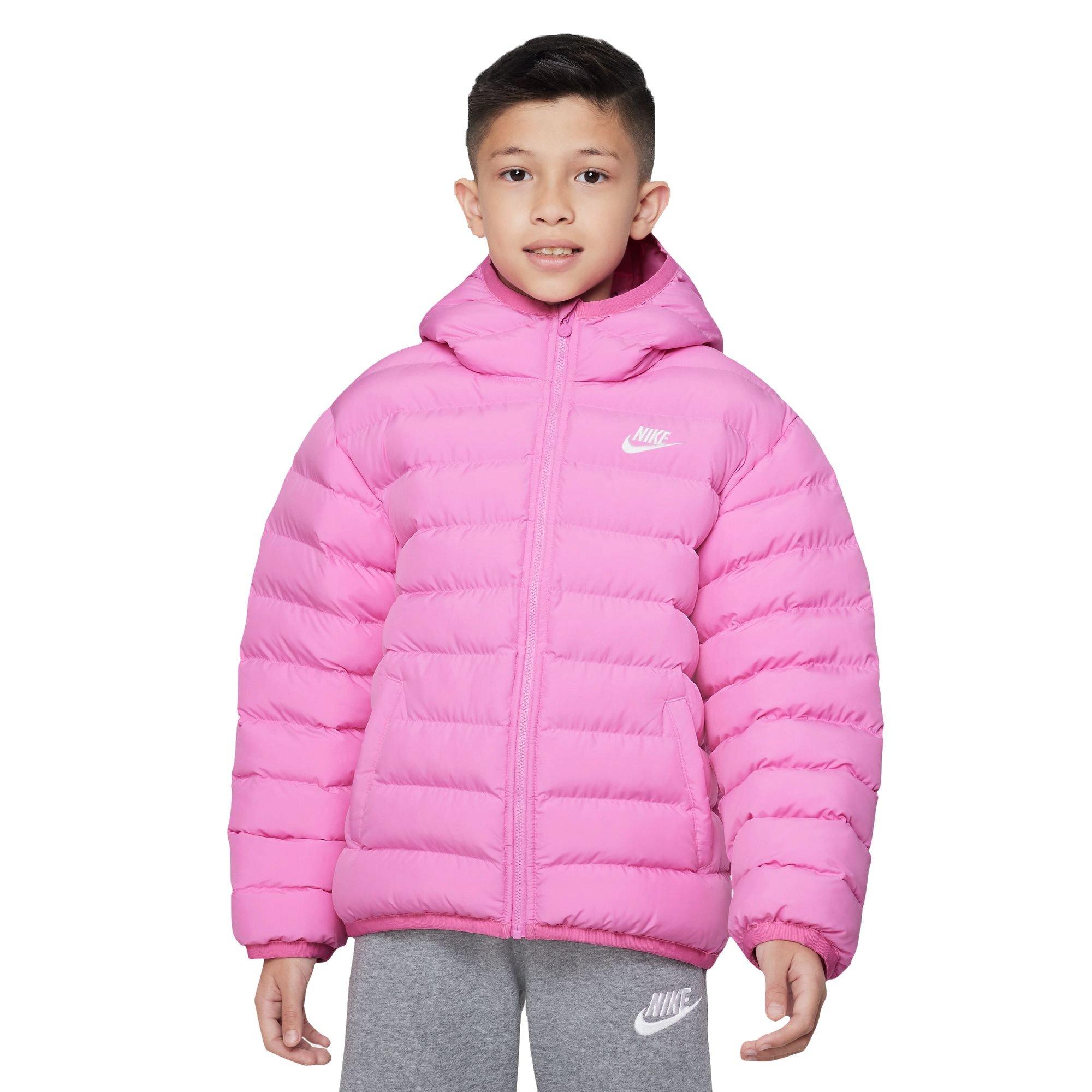 Nike puffer hot sale jacket pink