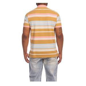 Hustle Gang Men's Compose Short Sleeve Polo - Yellow - YELLOW