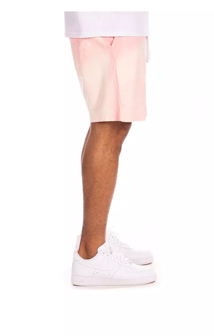 Hustle Gang Men's Unwind Shorts - Pink - PINK