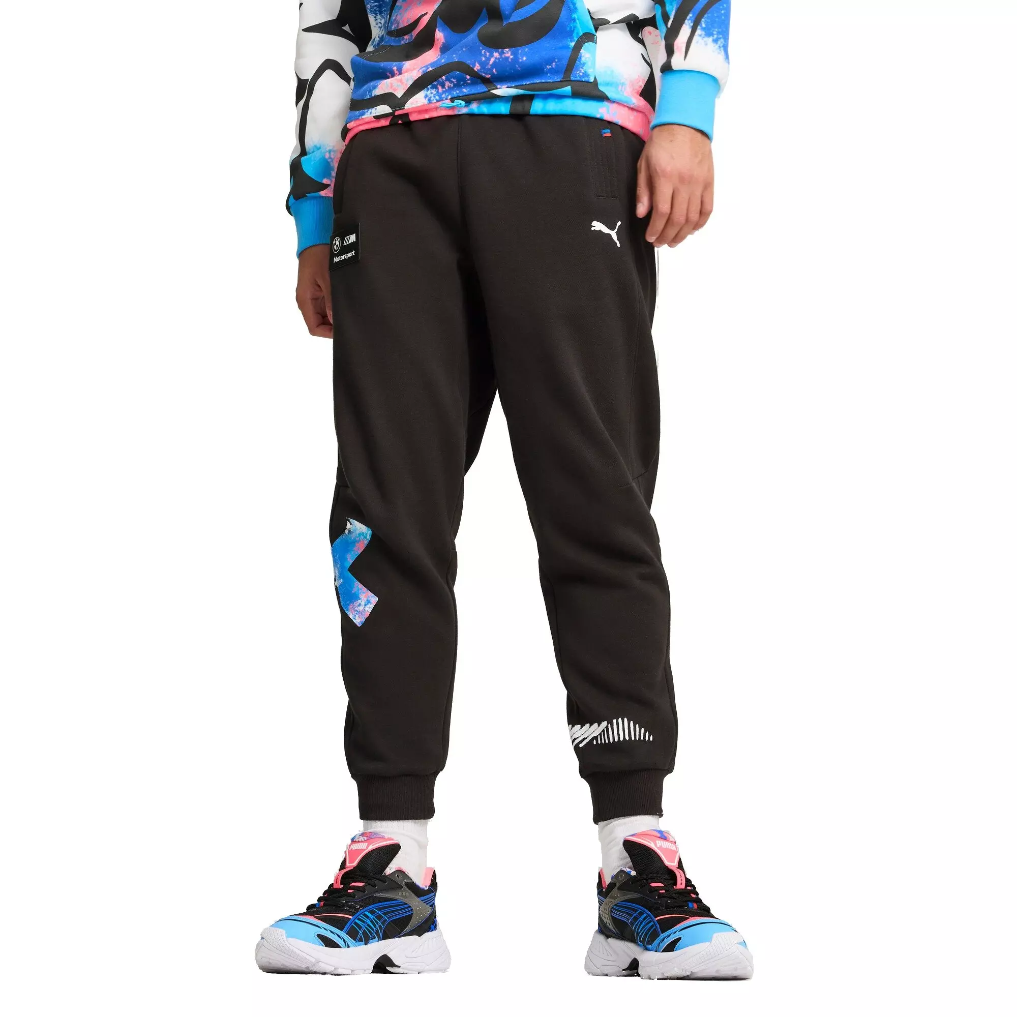PUMA Men's BMW MMS Neon Energy Pants -Black - BLACK