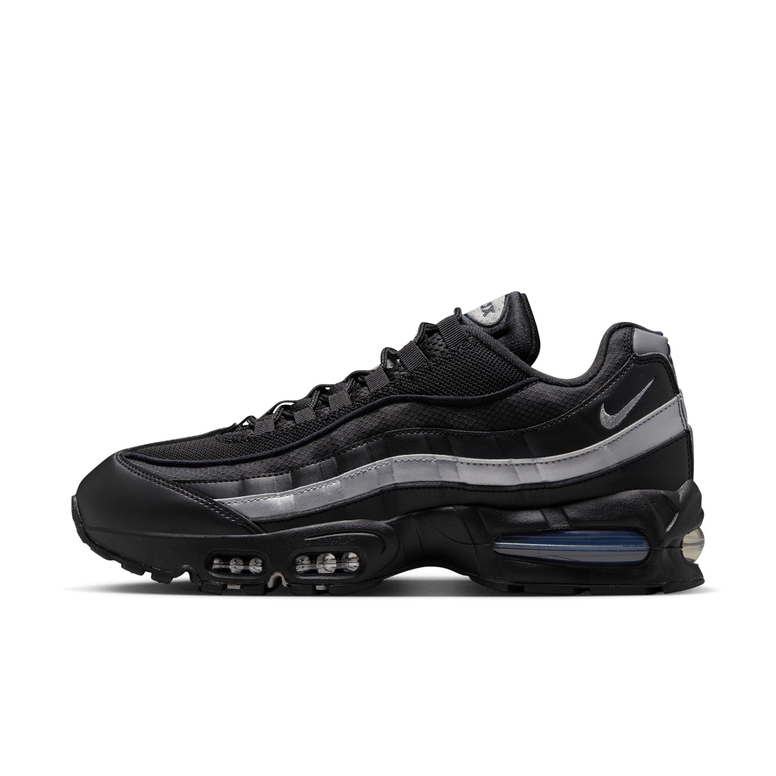 Nike Air Max 95 Big Bubble "Black/Black/White/Metallic Silver" Men's Shoe - BLACK/BLACK/WHITE/SILVER Thumbnail View 2