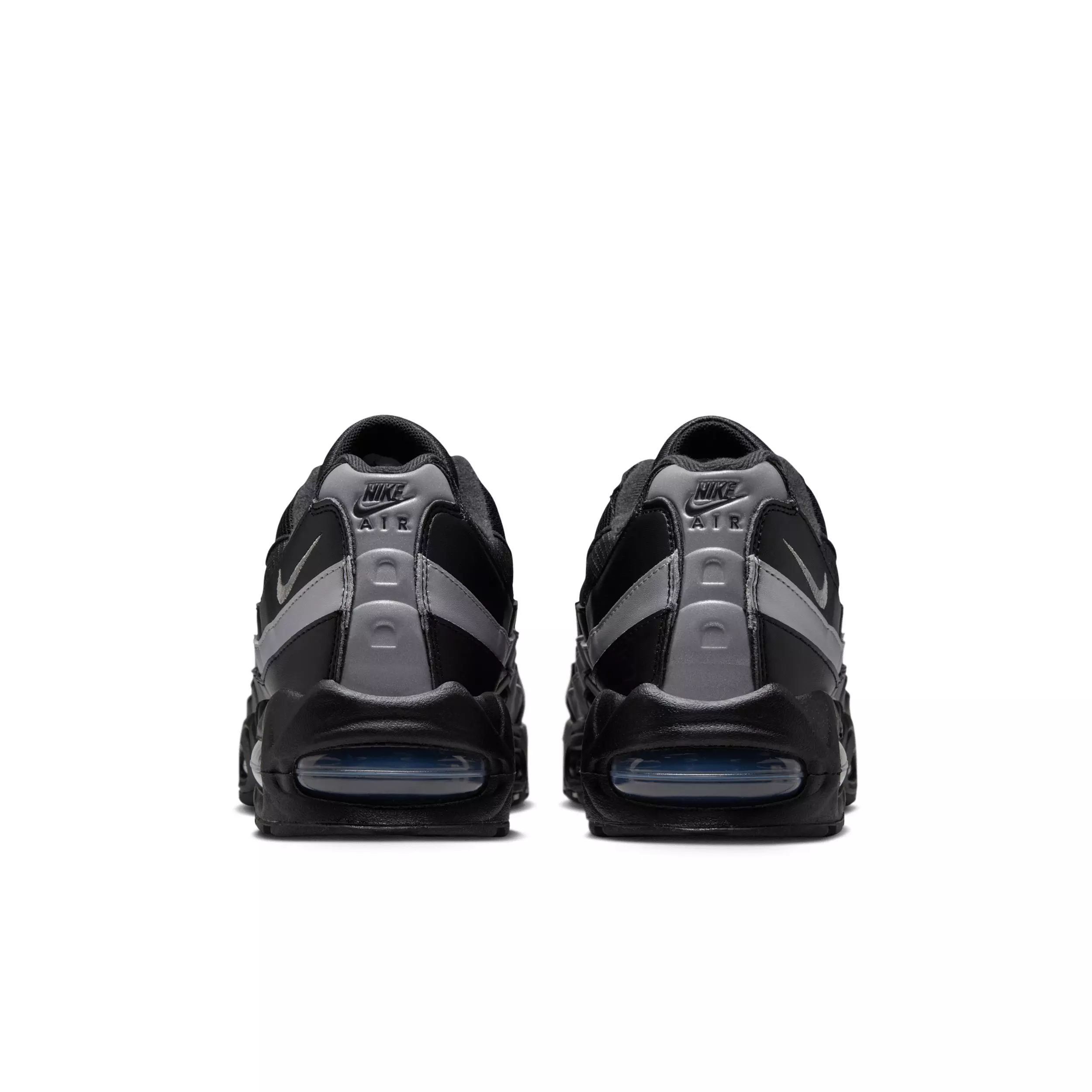Nike Air Max 95 Big Bubble "Black/Black/White/Metallic Silver" Men's Shoe - BLACK/BLACK/WHITE/SILVER