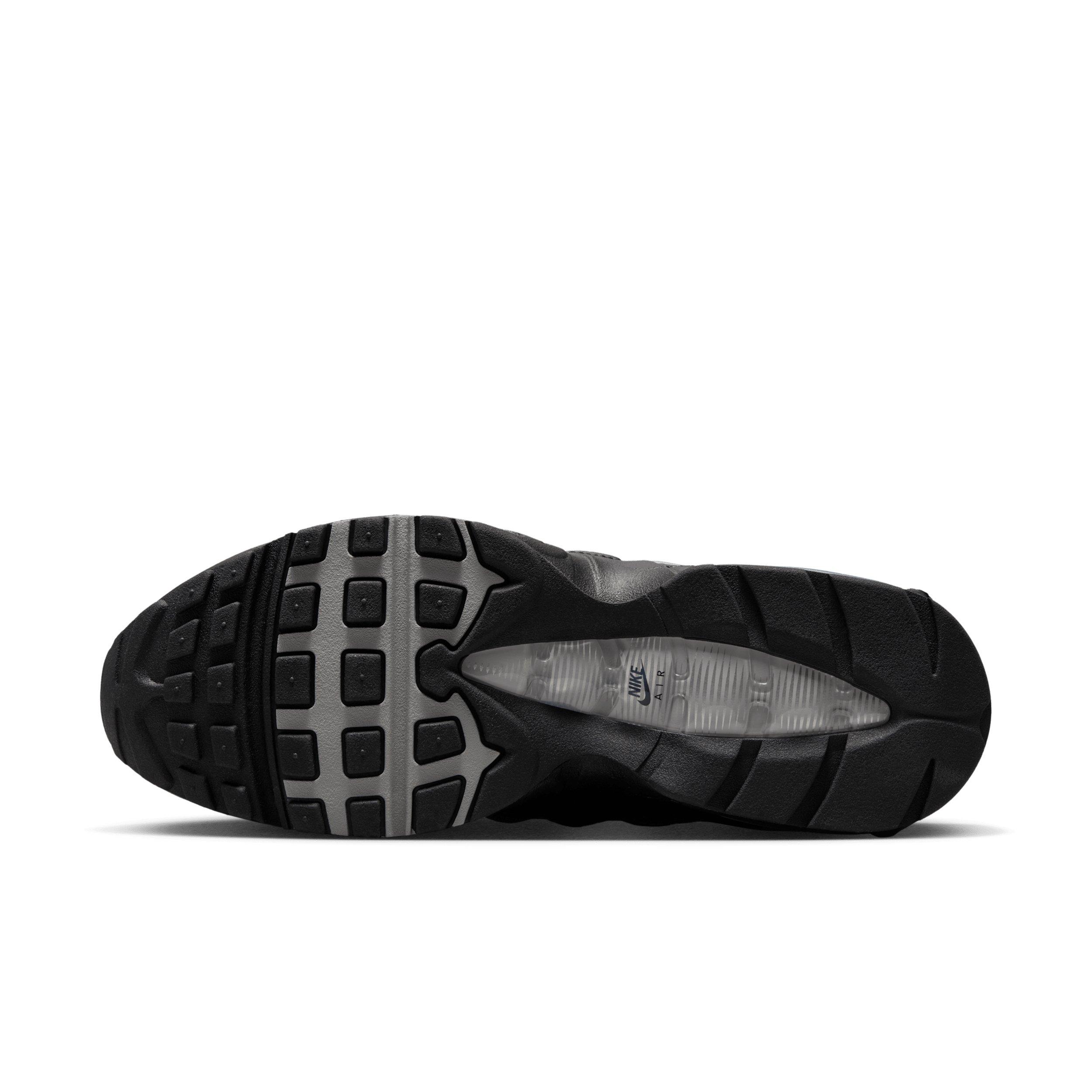 Nike Air Max 95 Big Bubble "Black/Black/White/Metallic Silver" Men's Shoe - BLACK/BLACK/WHITE/SILVER Thumbnail View 6