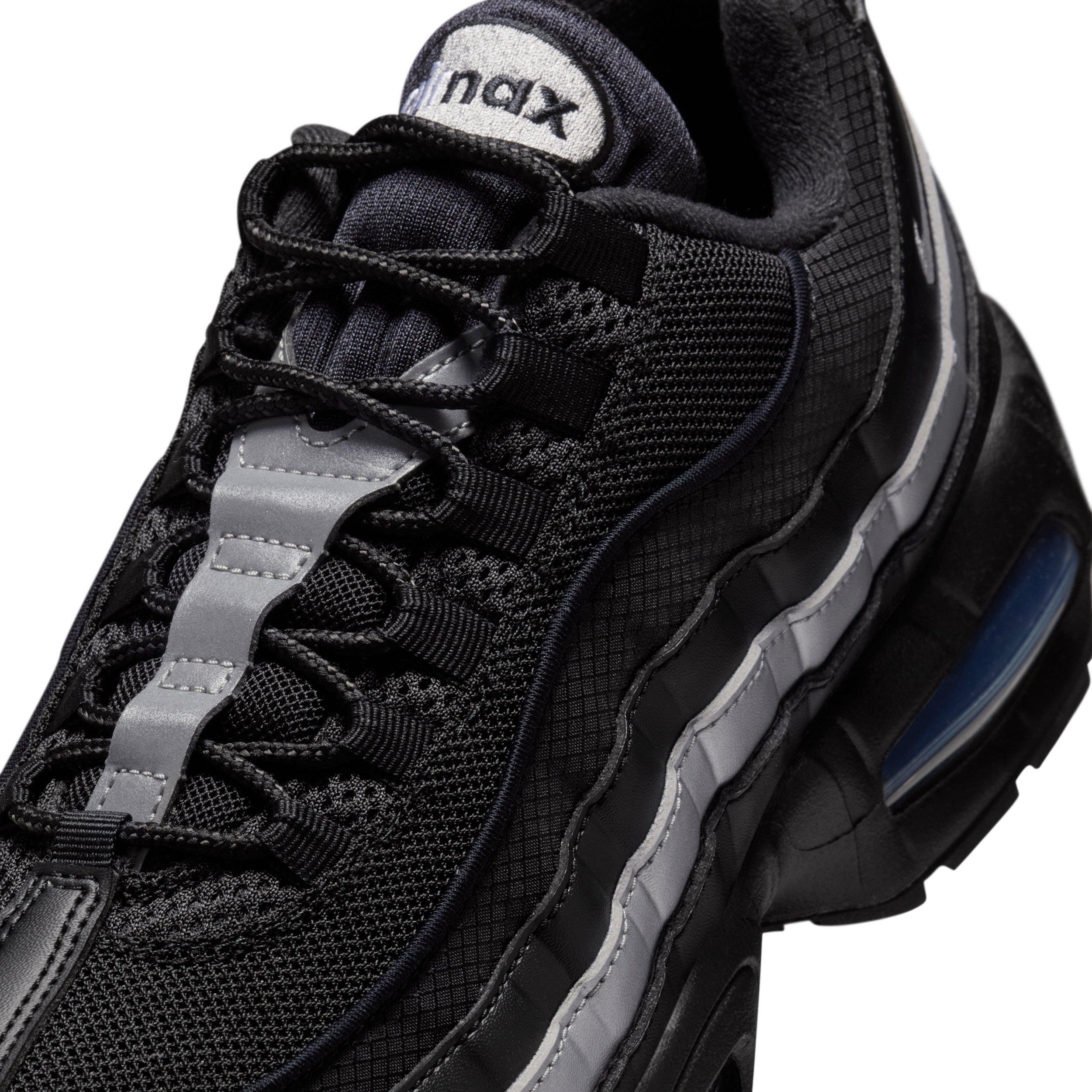 Nike Air Max 95 Big Bubble "Black/Black/White/Metallic Silver" Men's Shoe - BLACK/BLACK/WHITE/SILVER Thumbnail View 7