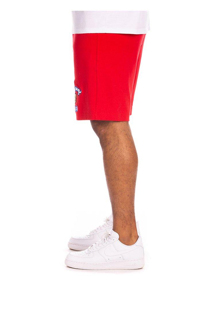 Hustle Gang Men's Working Shorts - Red - RED