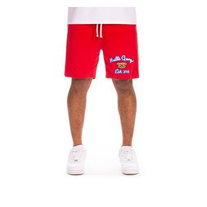 Hustle Gang Men's Working Shorts - Red - RED